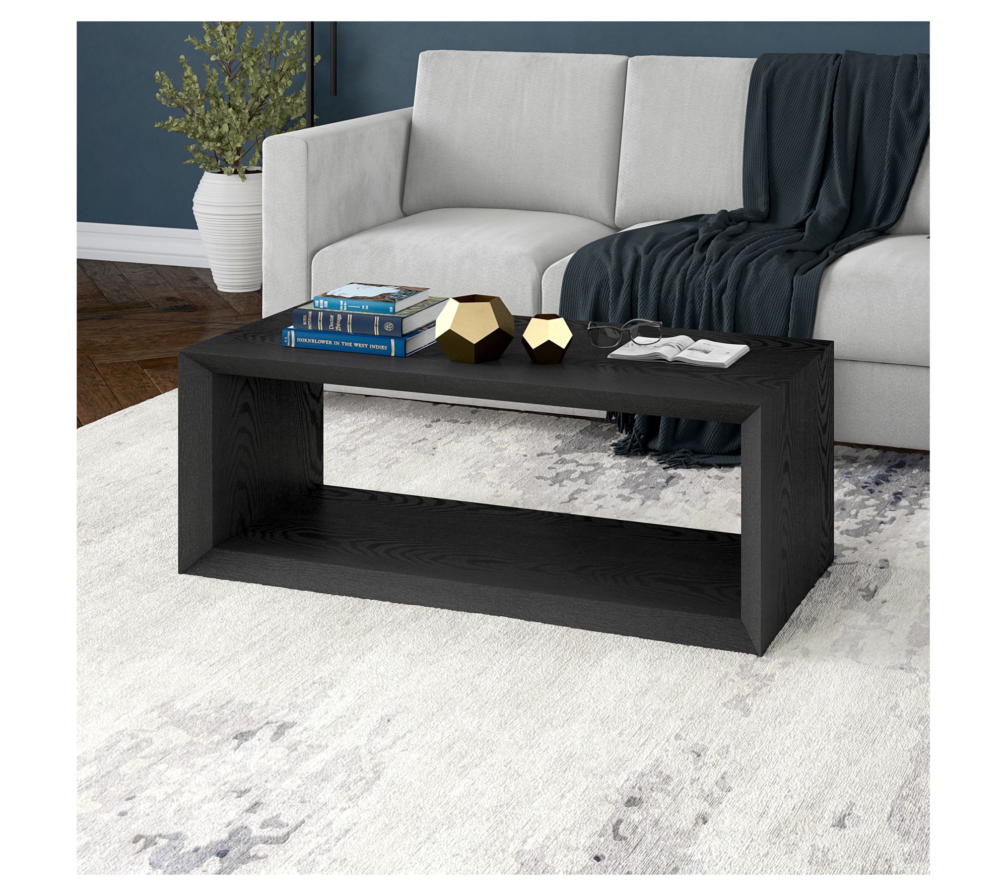 Hudson&Canal Osmond 48" Wide Rectangular CoffeeTable