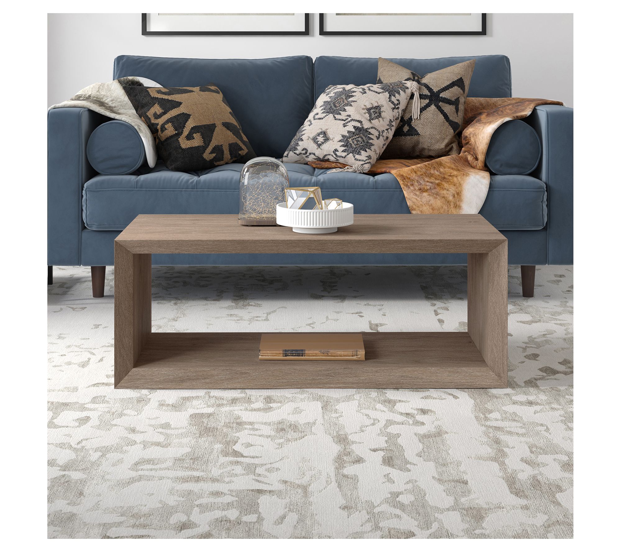 Hudson&Canal Osmond 48" Wide Rectangular CoffeeTable