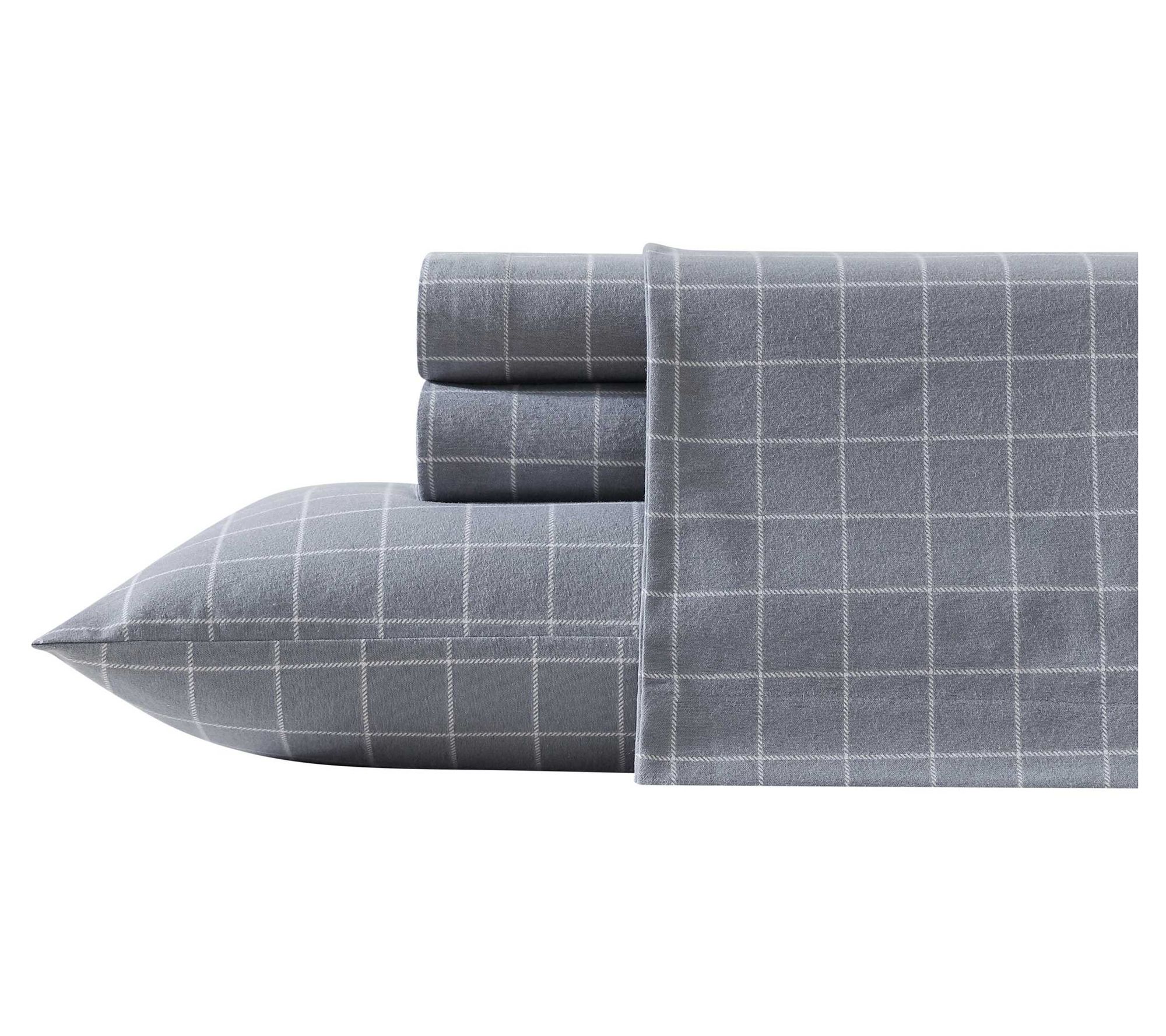 Eddie Bauer Great Plains Plaid Cotton Flannel Queen Sheet Set