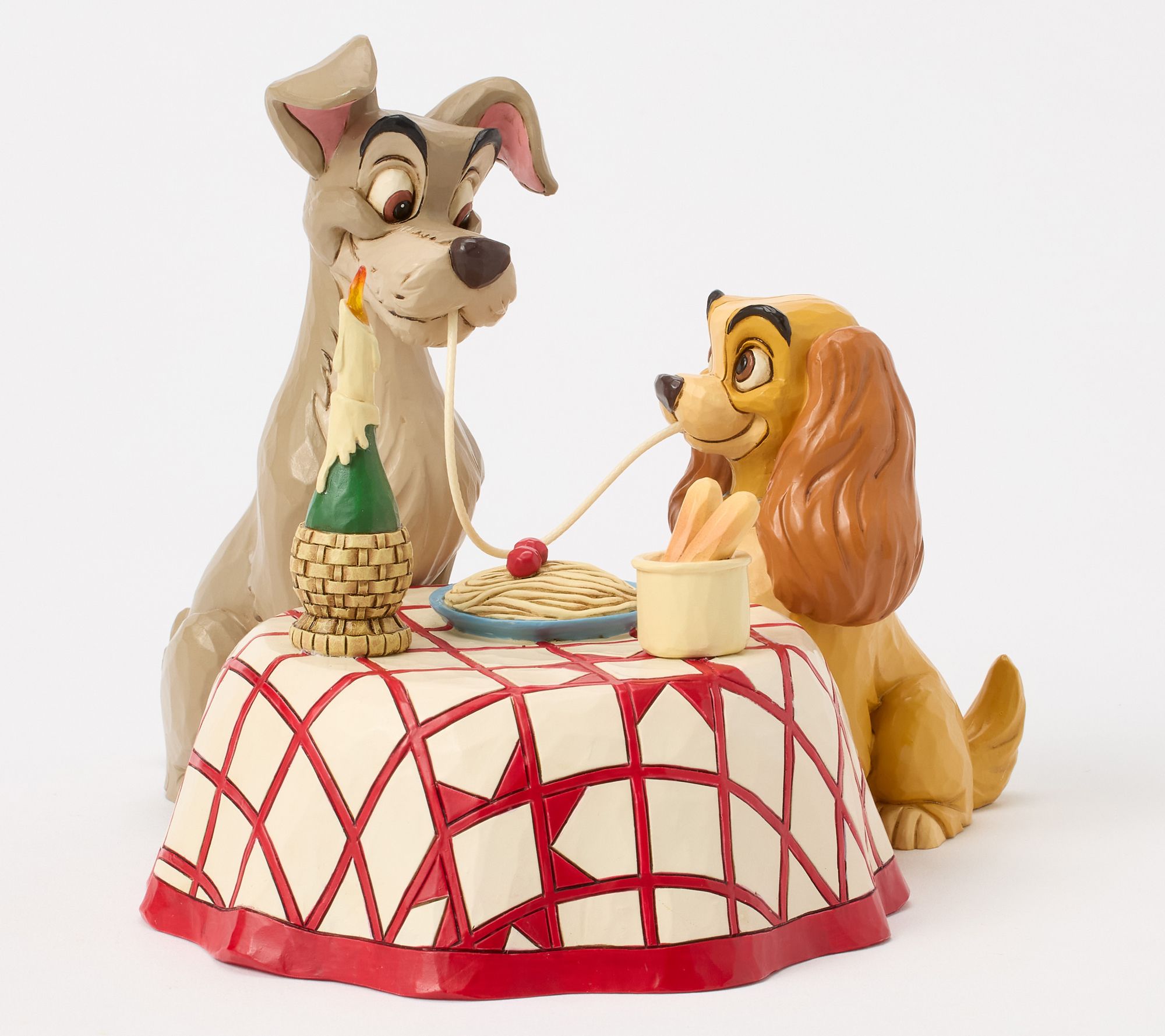 Jim Shore Disney Traditions Lady & Tramp Spaghetti Scene Fig | QVC