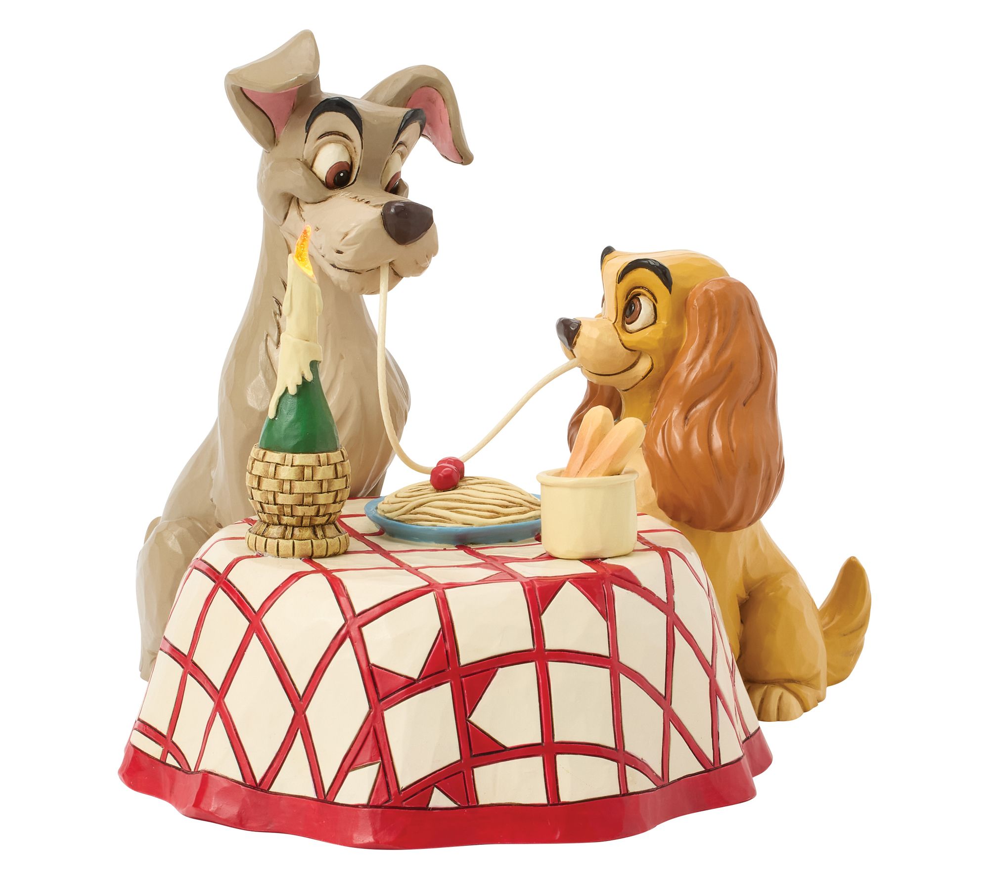 Jim Shore Disney Traditions Lady & Tramp Spaghetti Scene Fig