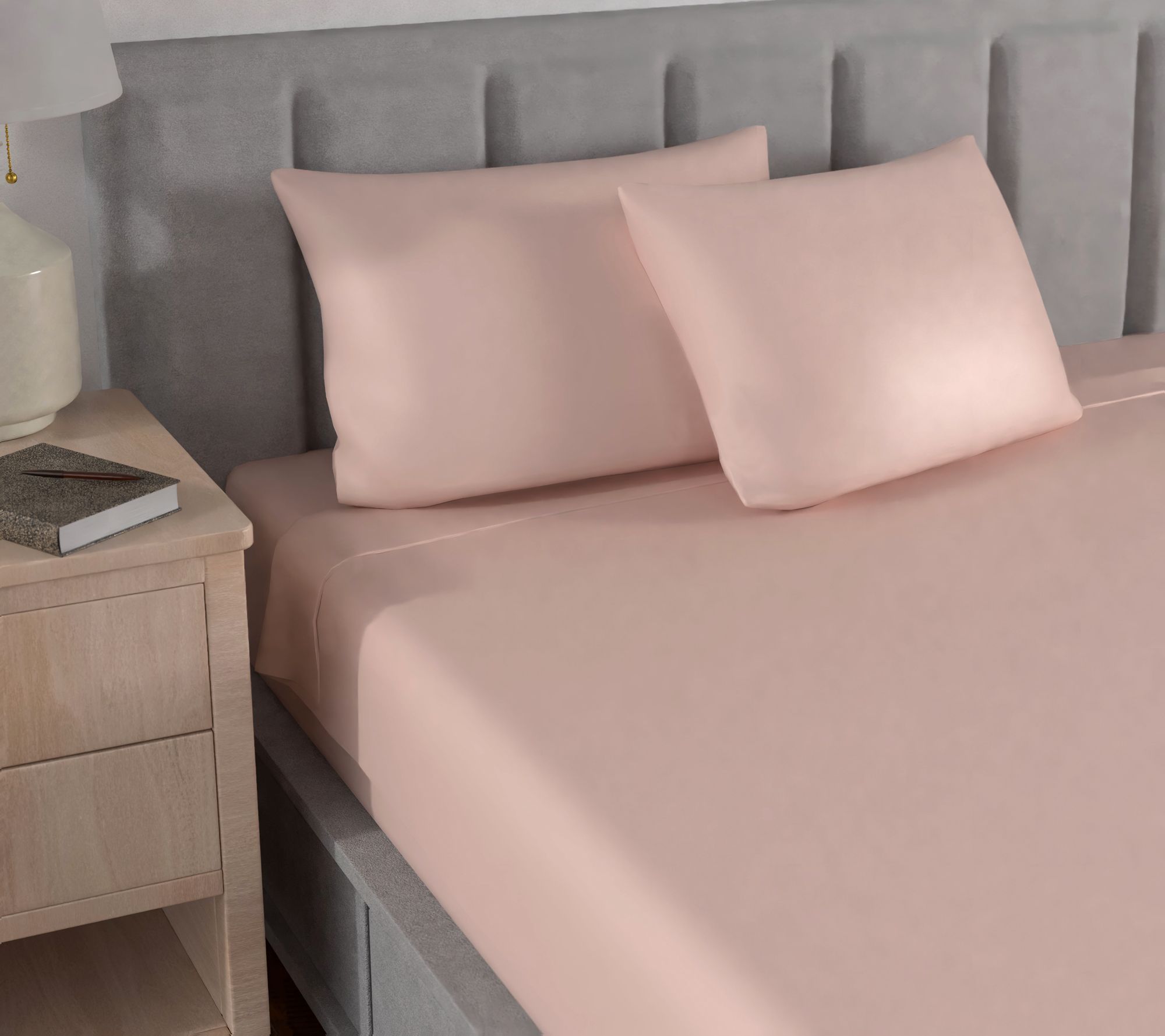 Martha Stewart 300TC 100% Cotton Sateen Sheet Set - Twin