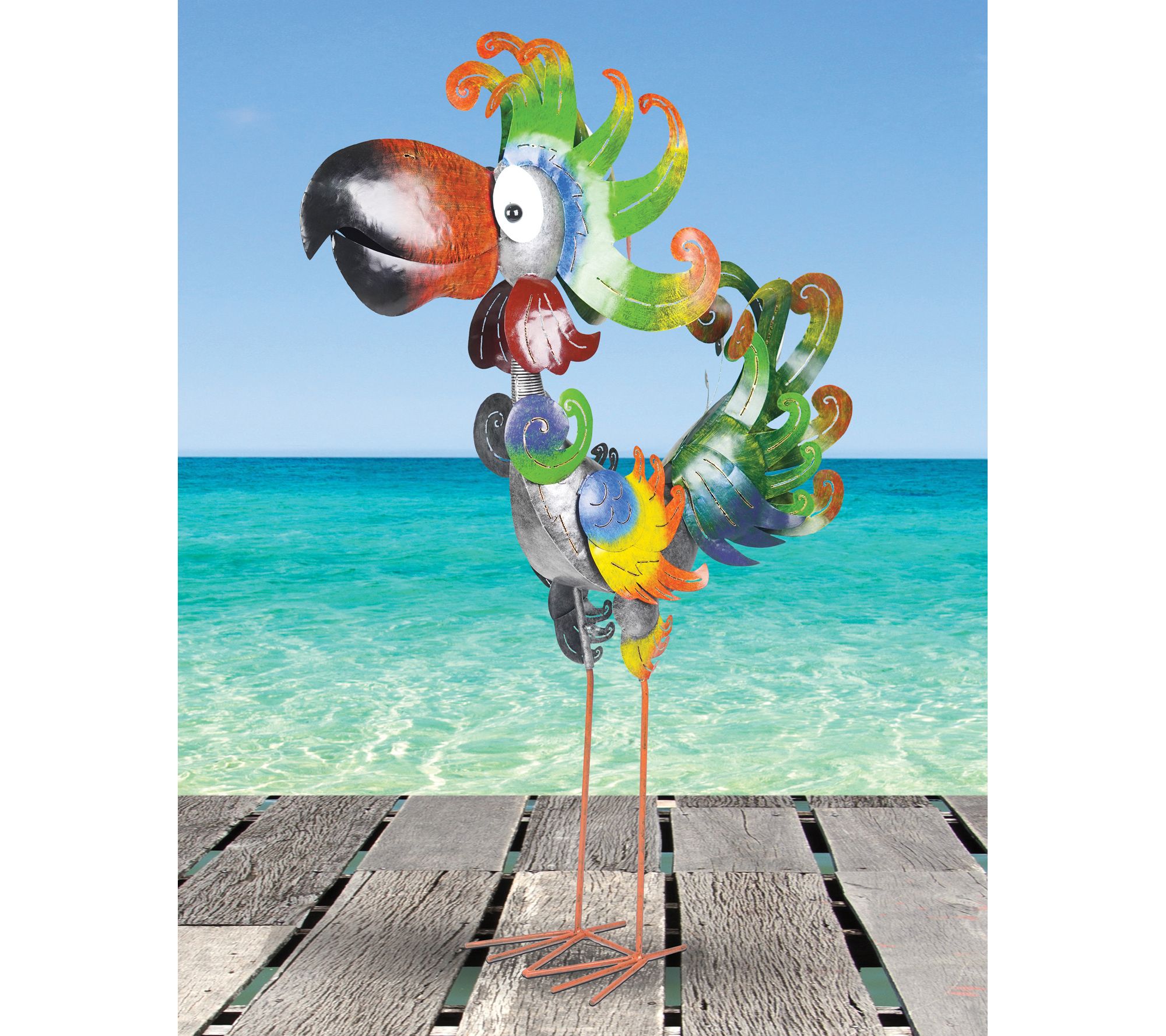 Sunset Vista Designs Corena Coral Bird Porch Sitter