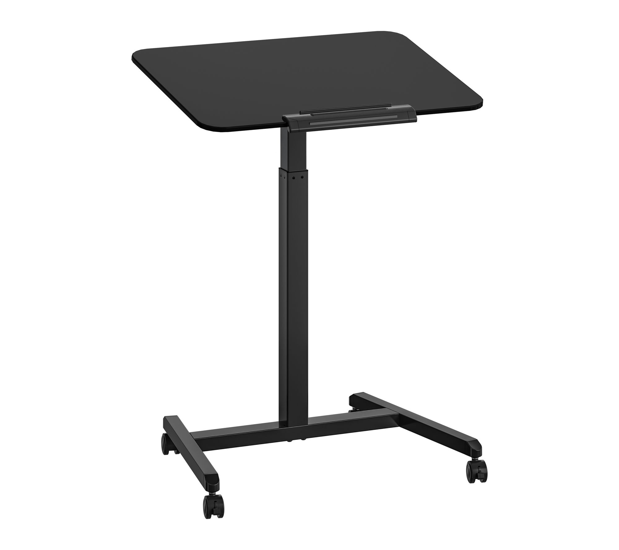 Seville Classics airLIFT Tilting Height Adjustable Mobile Desk