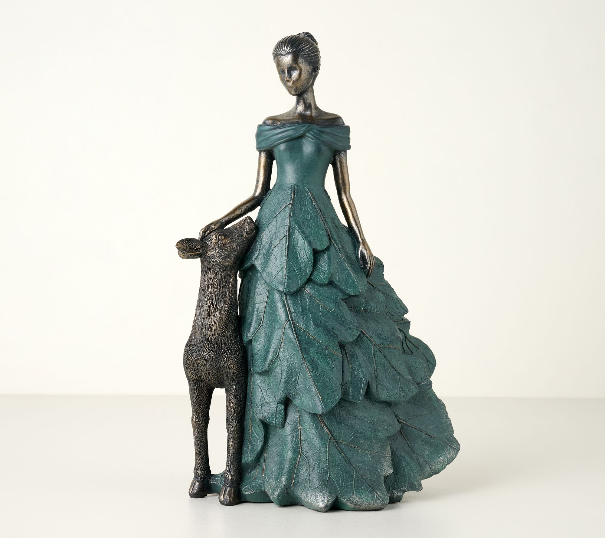 Harvest Woodland Maiden with Deer by Valerie