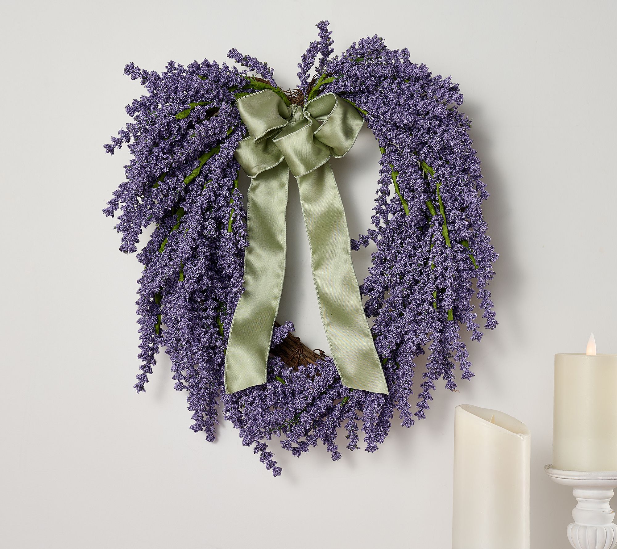 "As Is" Lavender Heart Wreath by Valerie