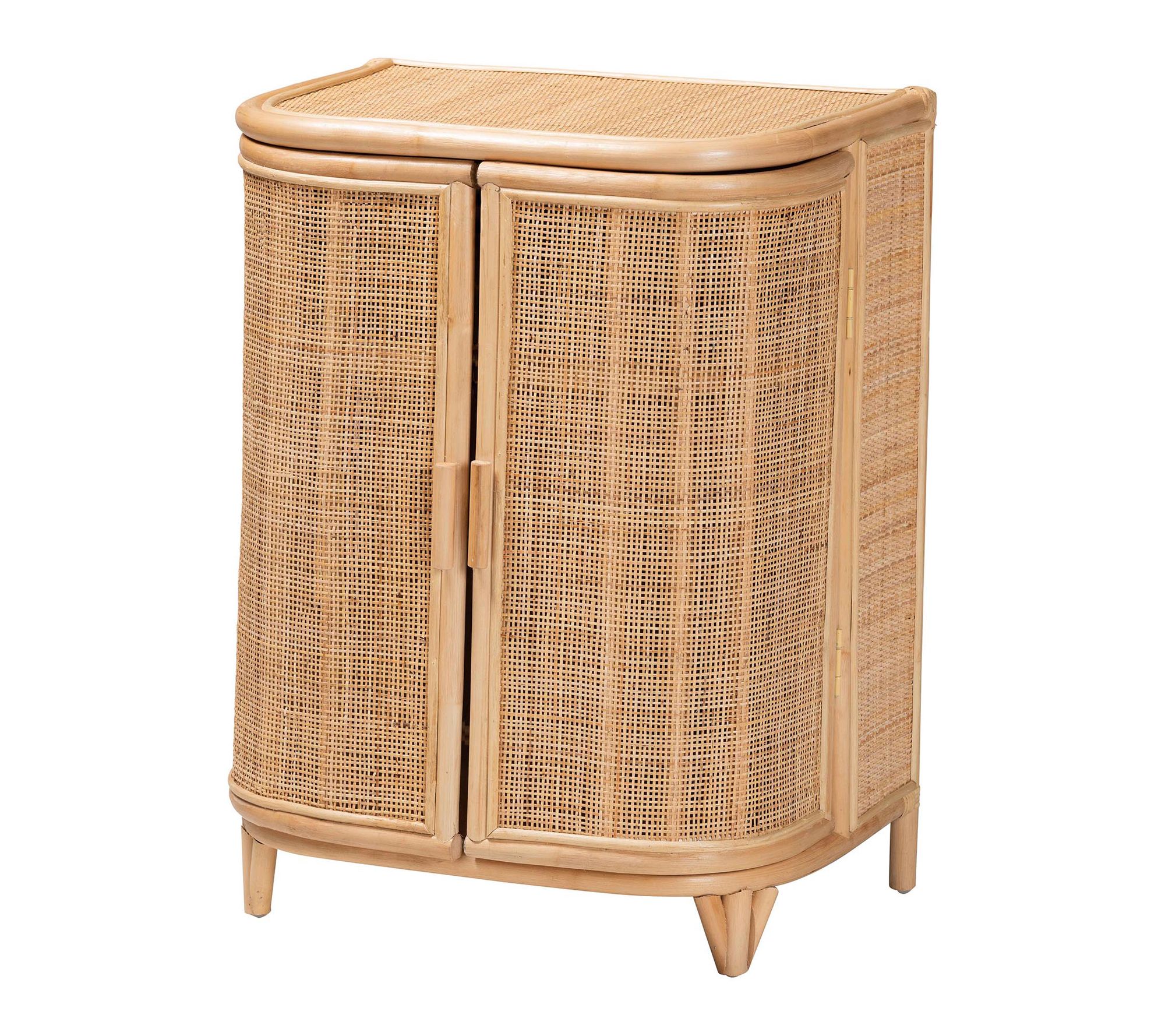 bali & pari Yanka Natural Rattan Storage Cabinet