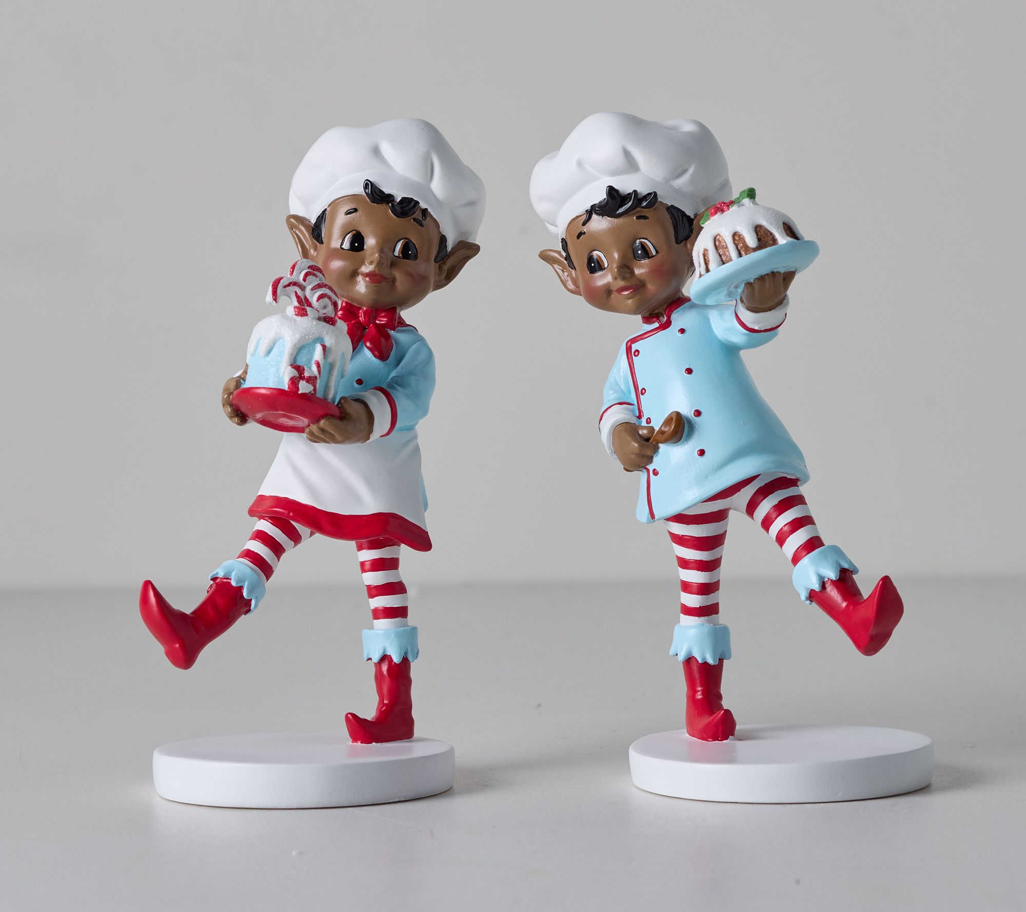 Set of 2 Baking Elf Figures by Valerie