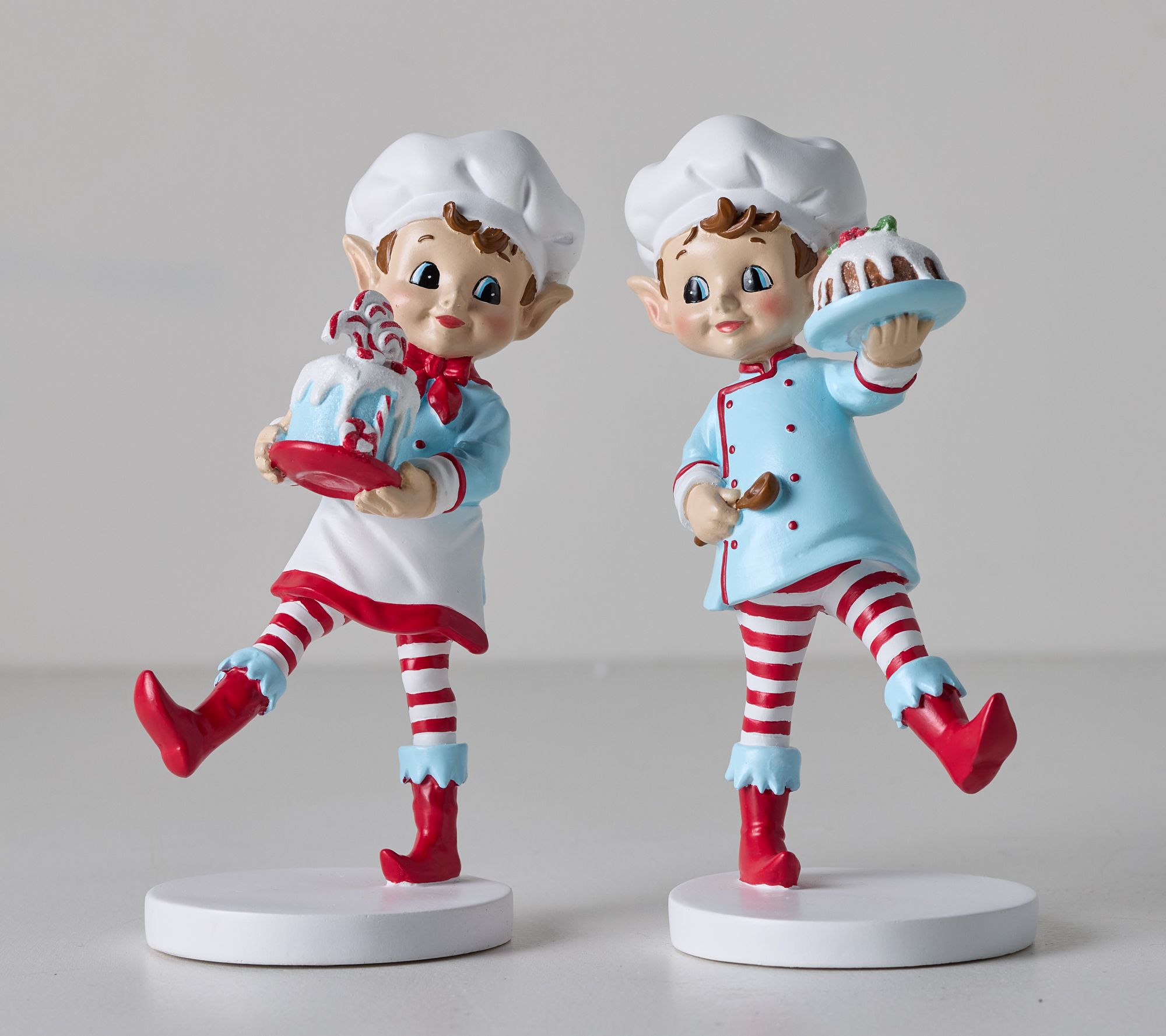 Set of 2 Baking Elf Figures by Valerie