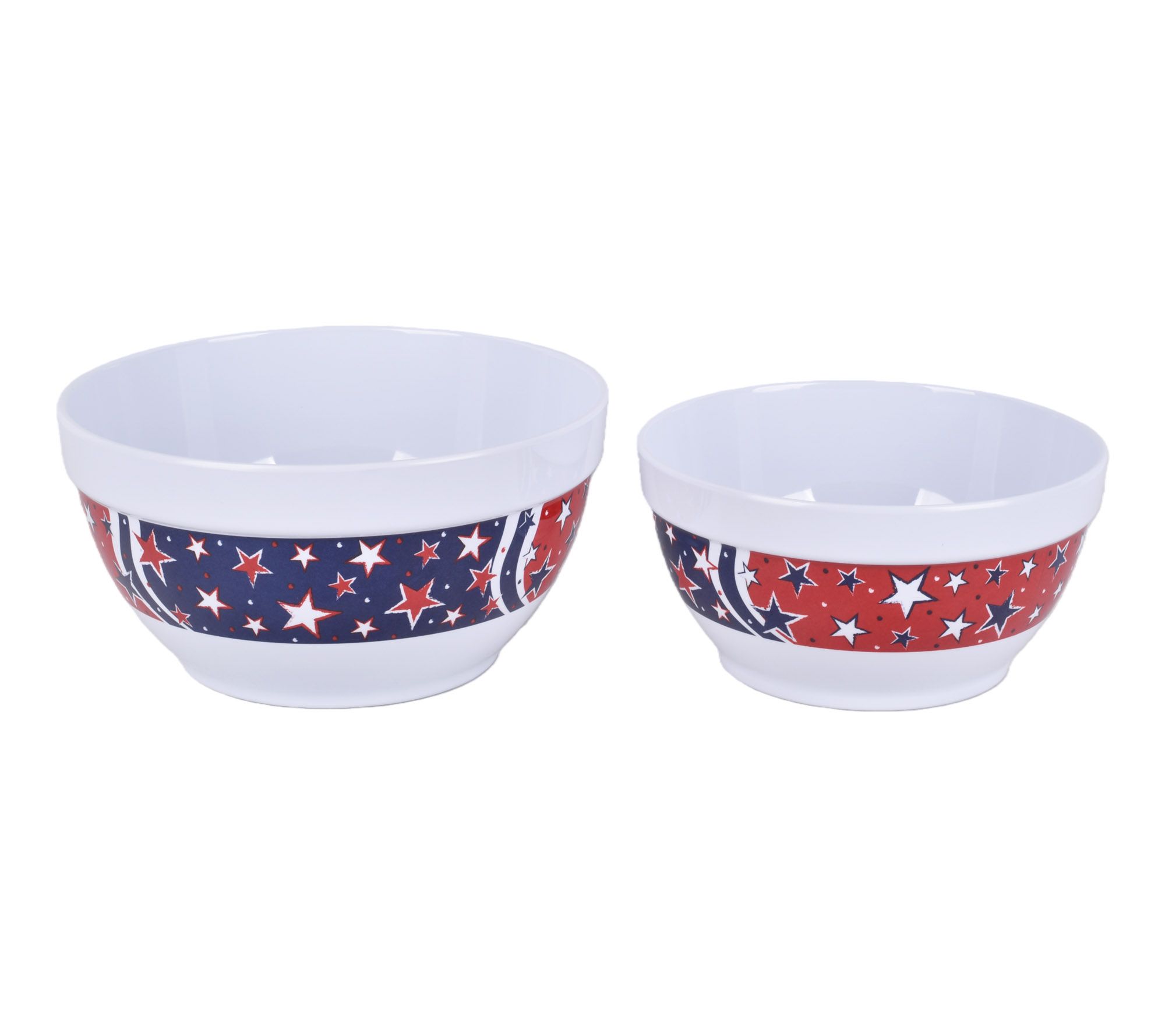 "As Is" Temp-tations Seasonal Set/2 Nesting Melamine Bowls