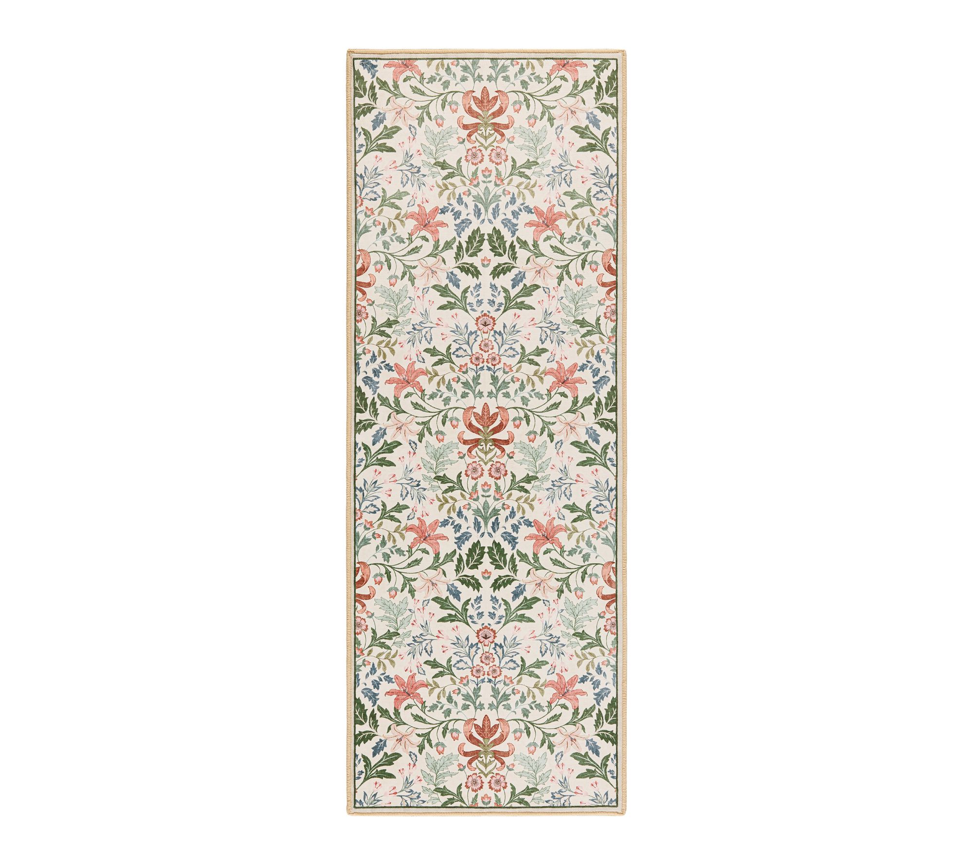 Everwash Haven Vintage Floral 2x7 Washable Runner Rug