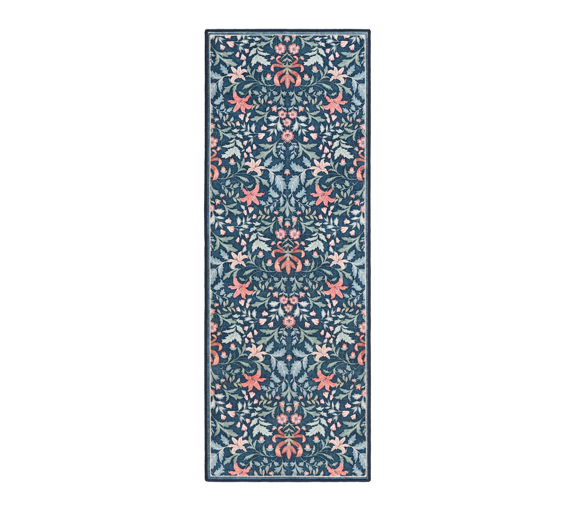Everwash Haven Vintage Floral 2x7 Washable Runner Rug