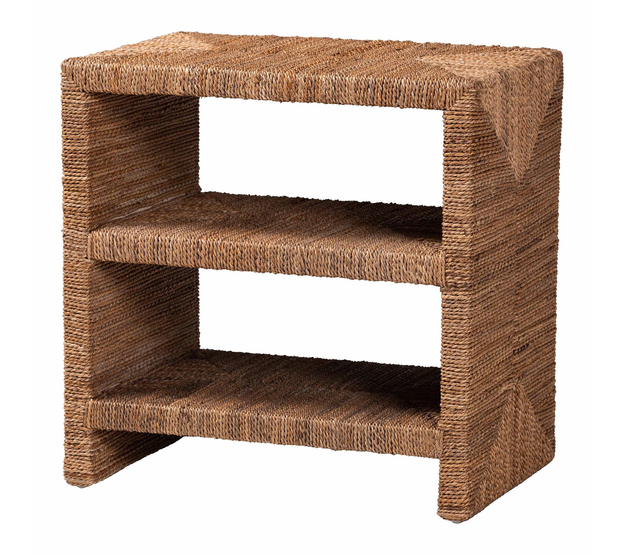 bali & pari Liza Natural Seagrass End Table