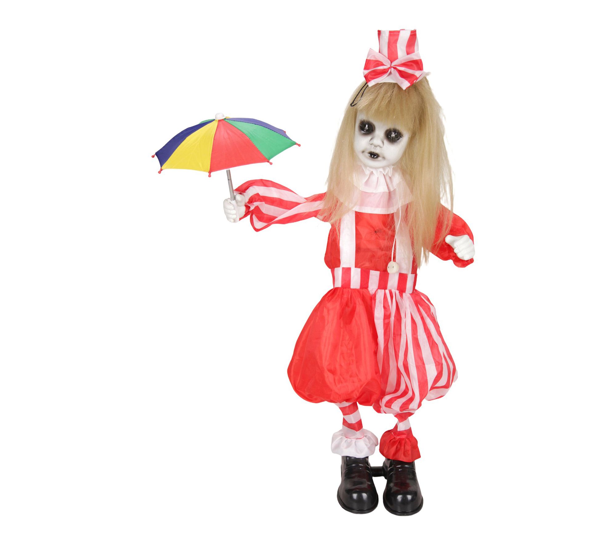 Haunted Hill Farm 3.3-ft. Girl with Umbrella Animatronic