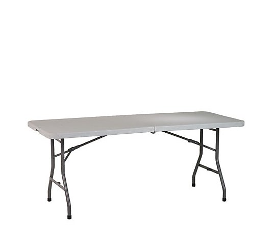 6' Resin Center Fold Table by Office Star