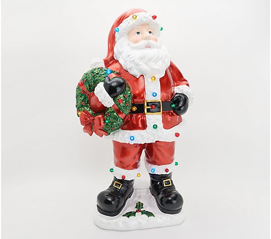 Details about   18” LIGHTED NUTCRACKER indoor outdoor Kringle Express Christmas Santa With Timer 