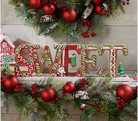 20" Sweet Gingerbread Candy Sign by Valerie