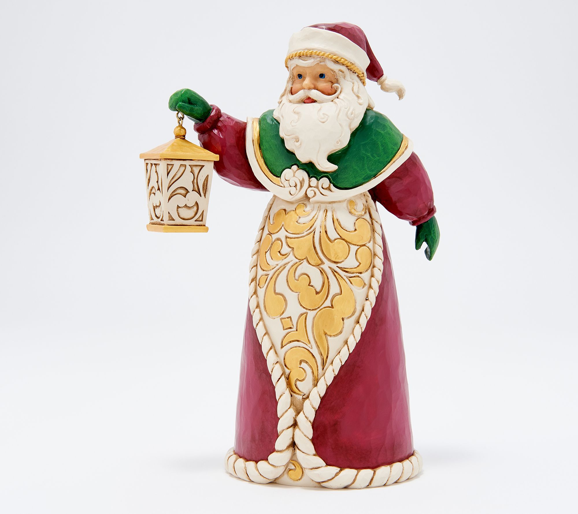 Jim Shore Heartwood Creek Santa with Lantern Figure - QVC.com