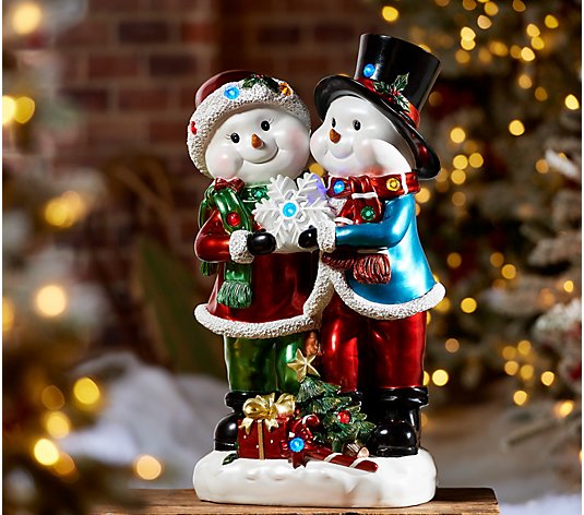 Vintage Art Deco Snowman Scotty Dog Pendant Necklace Christmas Jewelry 