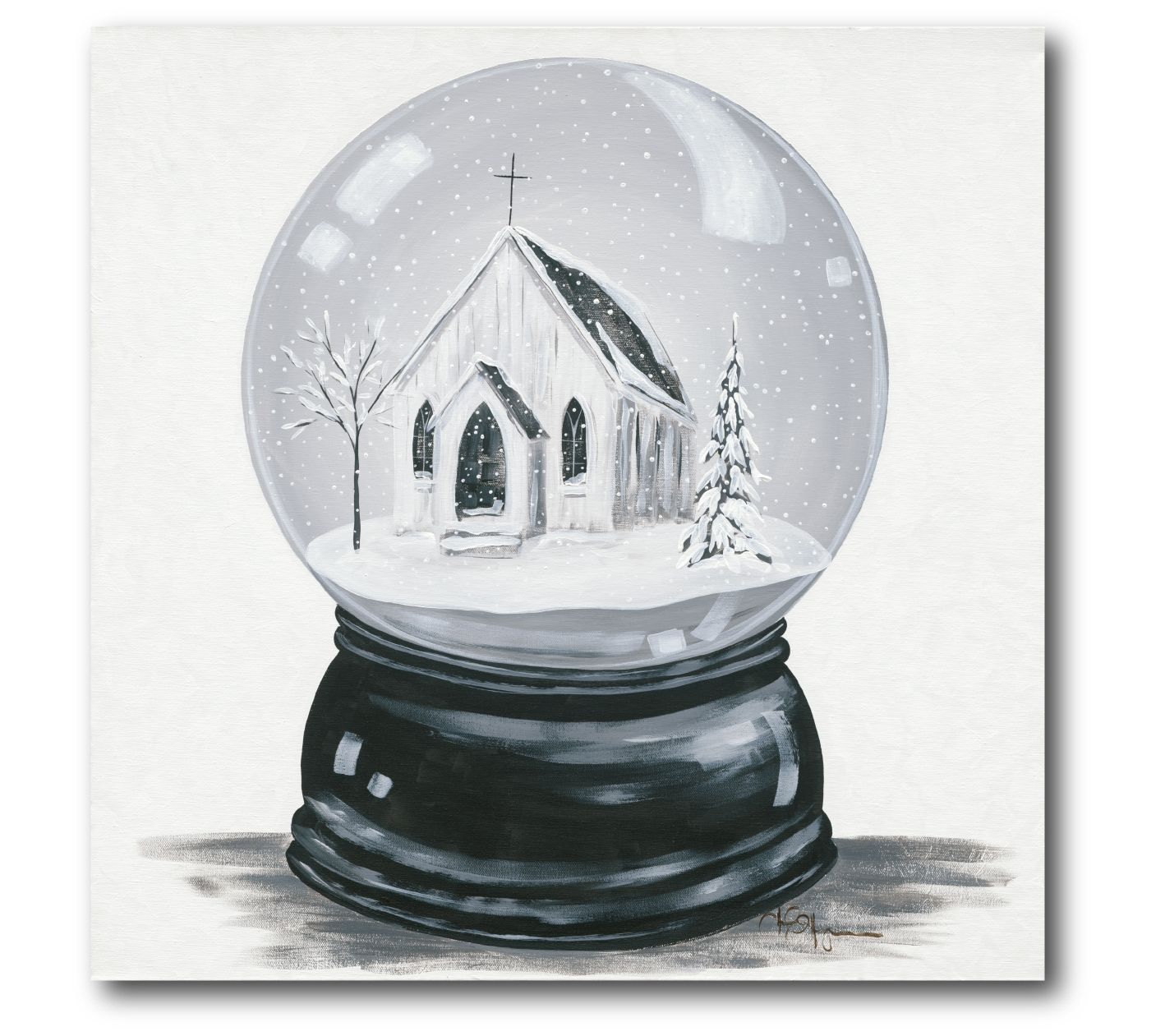 Courtside Market Silent Night 16x16 Canvas