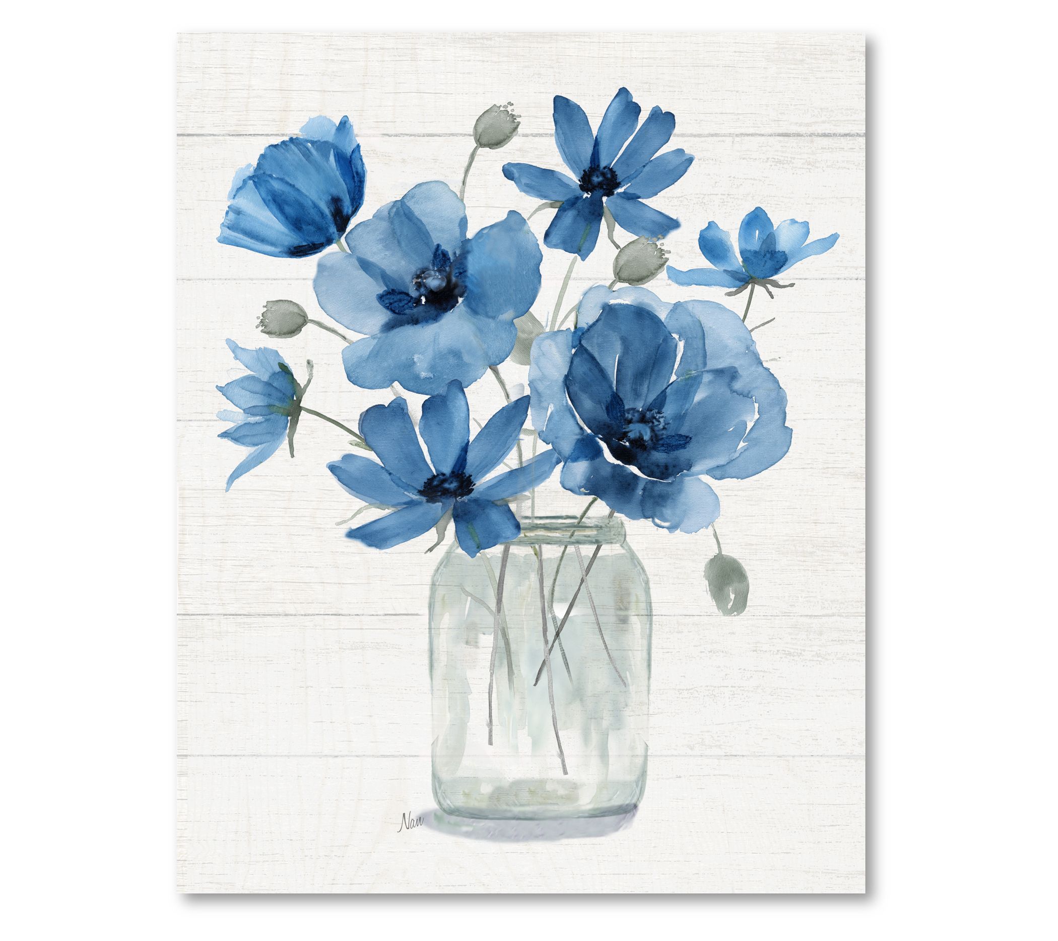 Courtside Market Bluen Dreams II 20x24 Canvas Wall Art