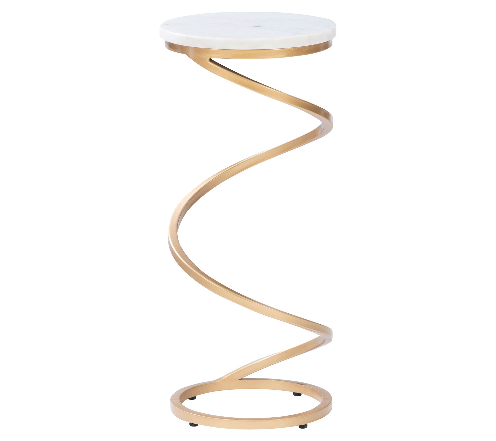 Powell Maylin Elegant Spiral Base Round Drink Table