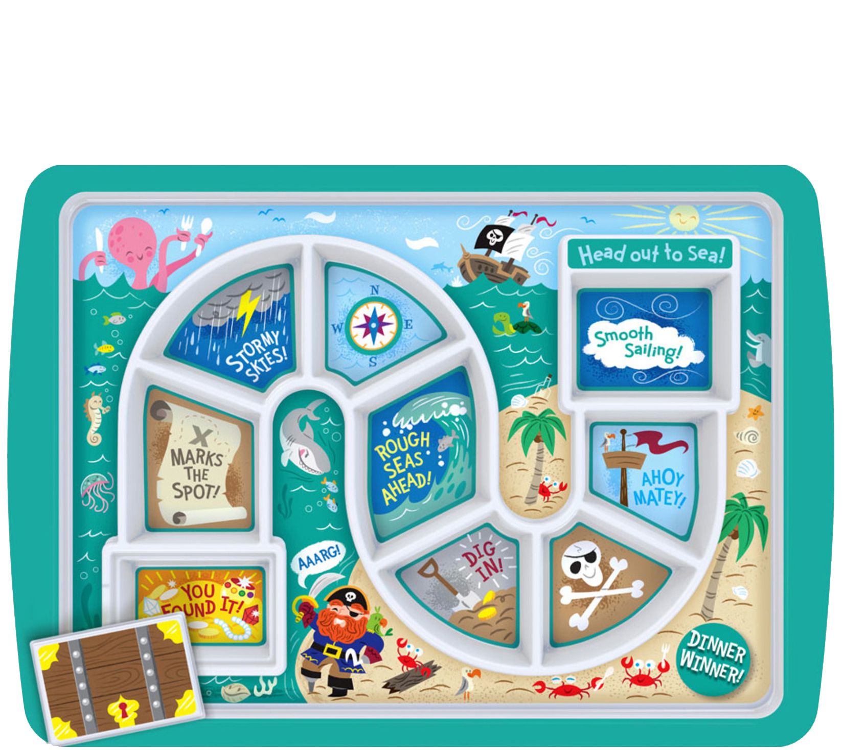 Fred Dinner Winner Pirate Kids Plate