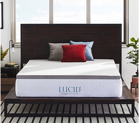 Lucid Comfort Collection 2" Charcoal-Infused Topper - Full