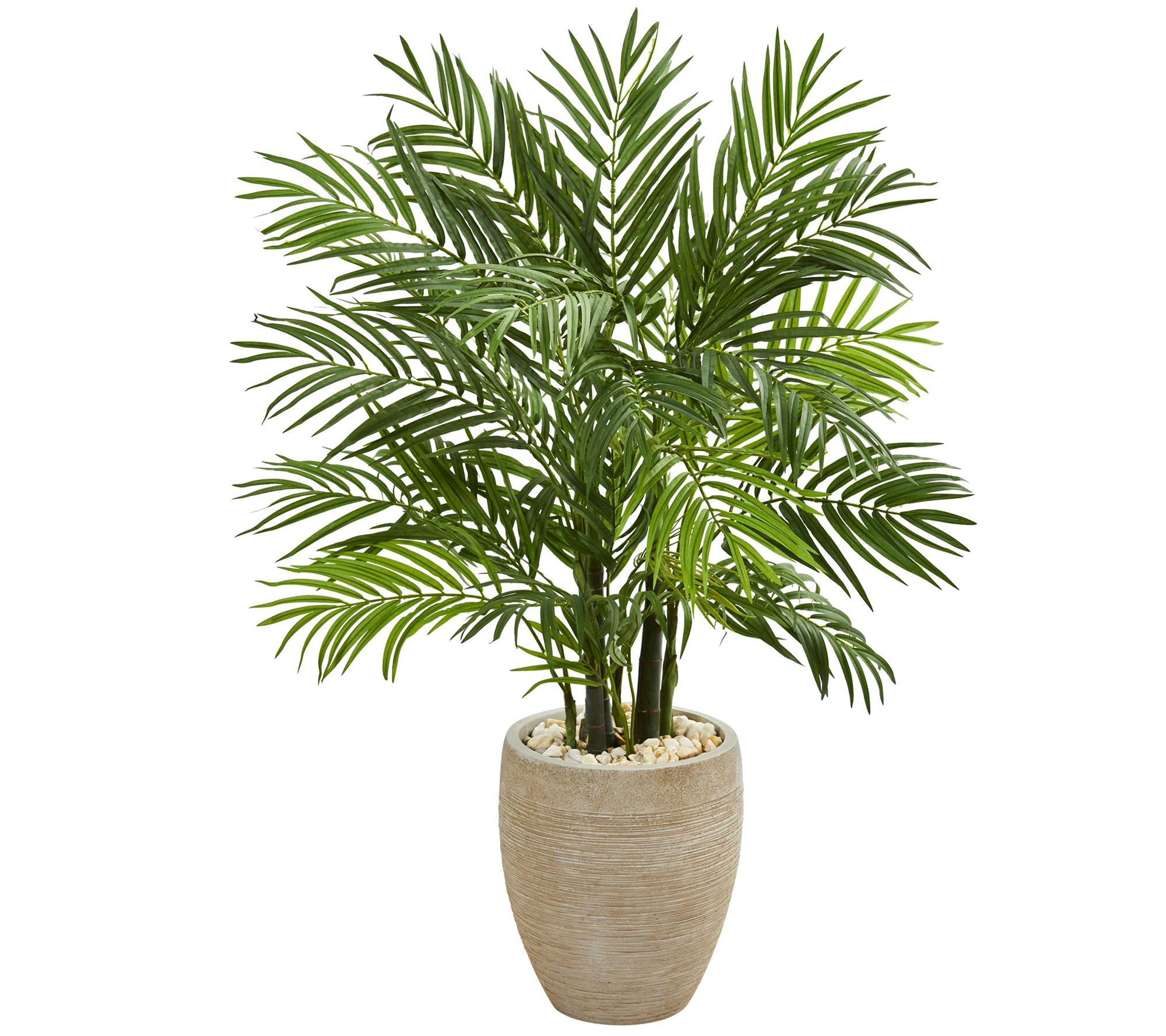 4' Areca Palm Tree in Planter by Nearly Natural - QVC.com