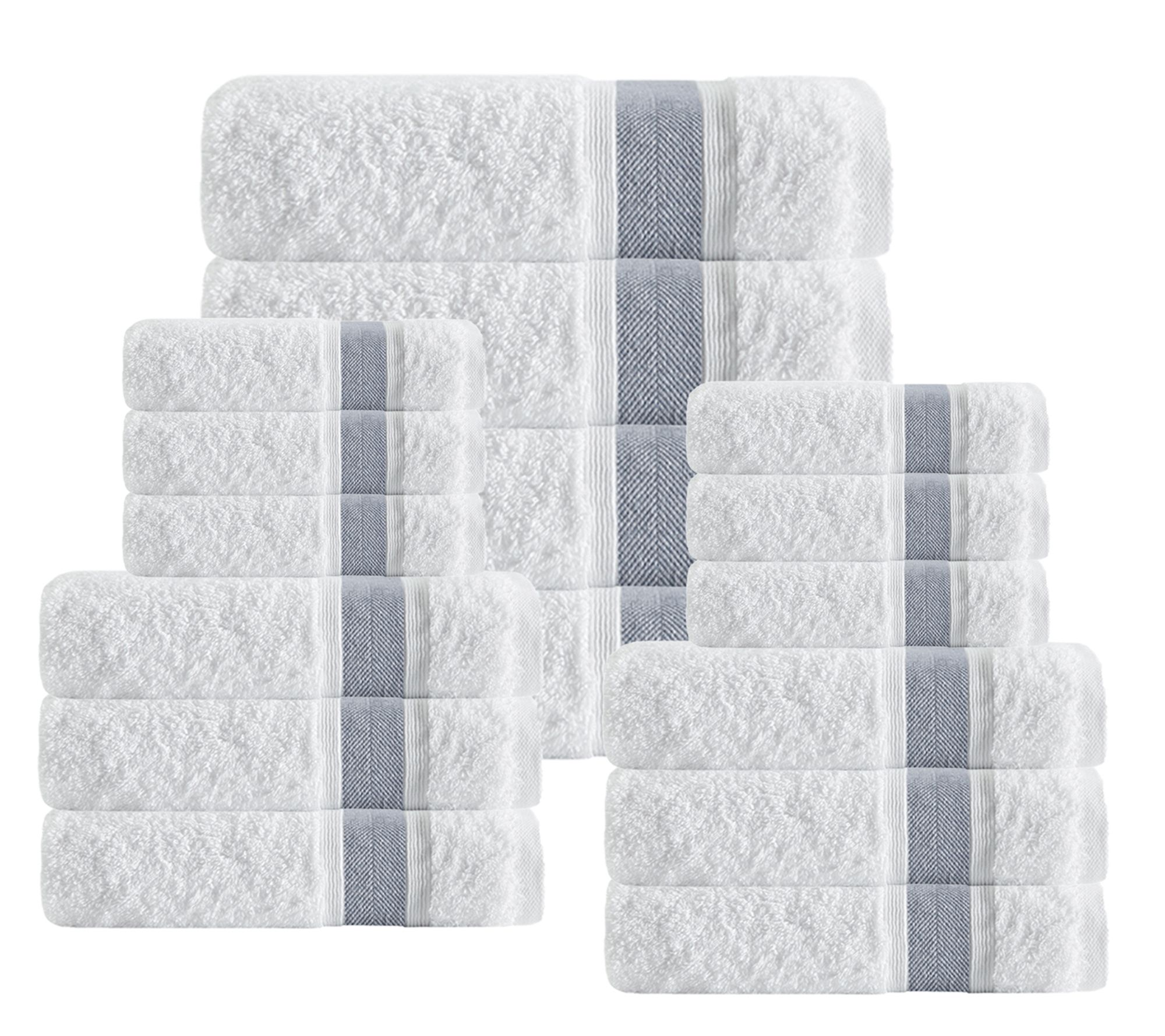 Unique Turkish Cotton 16Piece Towel Set