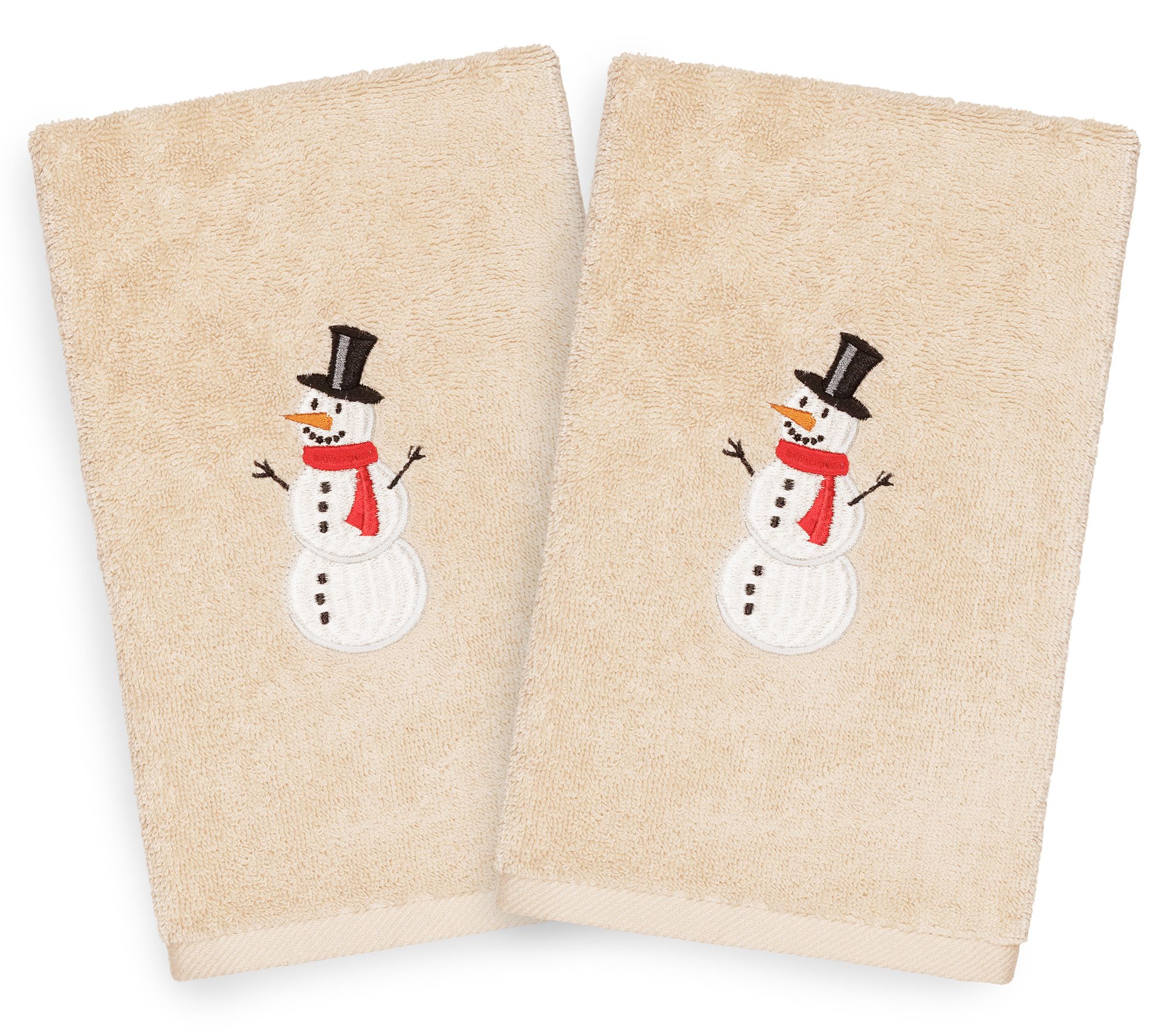 Linum Home Textiles Snowman 2-Piece Hand Towels