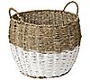 Honey-Can-Do Set Of 3 Round Nesting Seagrass 2-Color Baskets, 3 of 5