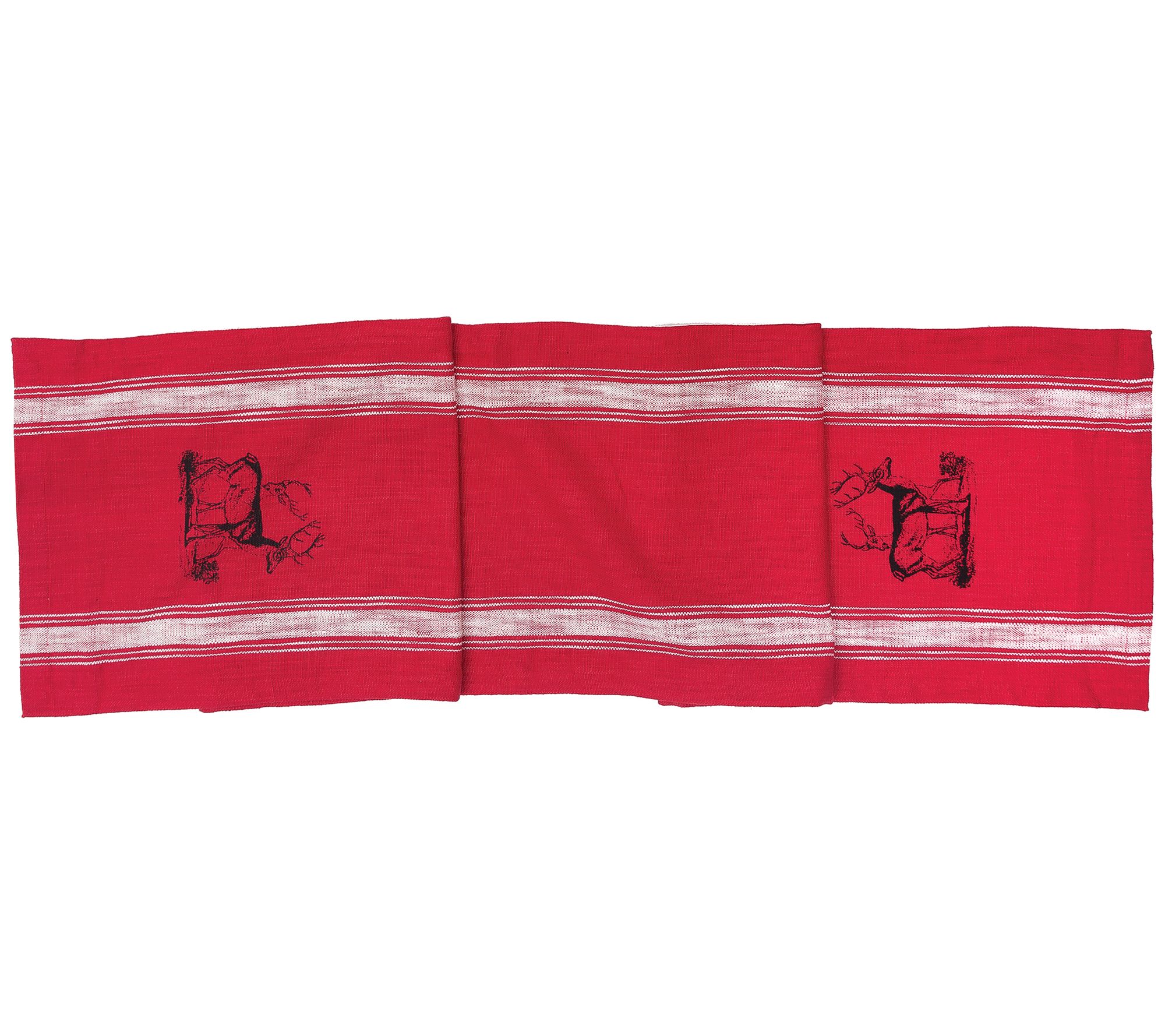 C&F Home Stag Feed Sack Table Runner