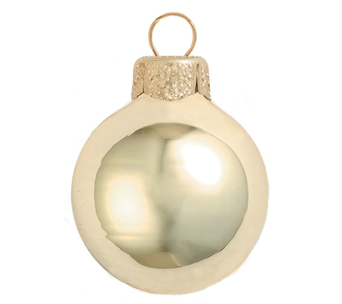 Whitehurst 12-Piece 2.75" Glass Ornaments withhiny Finish