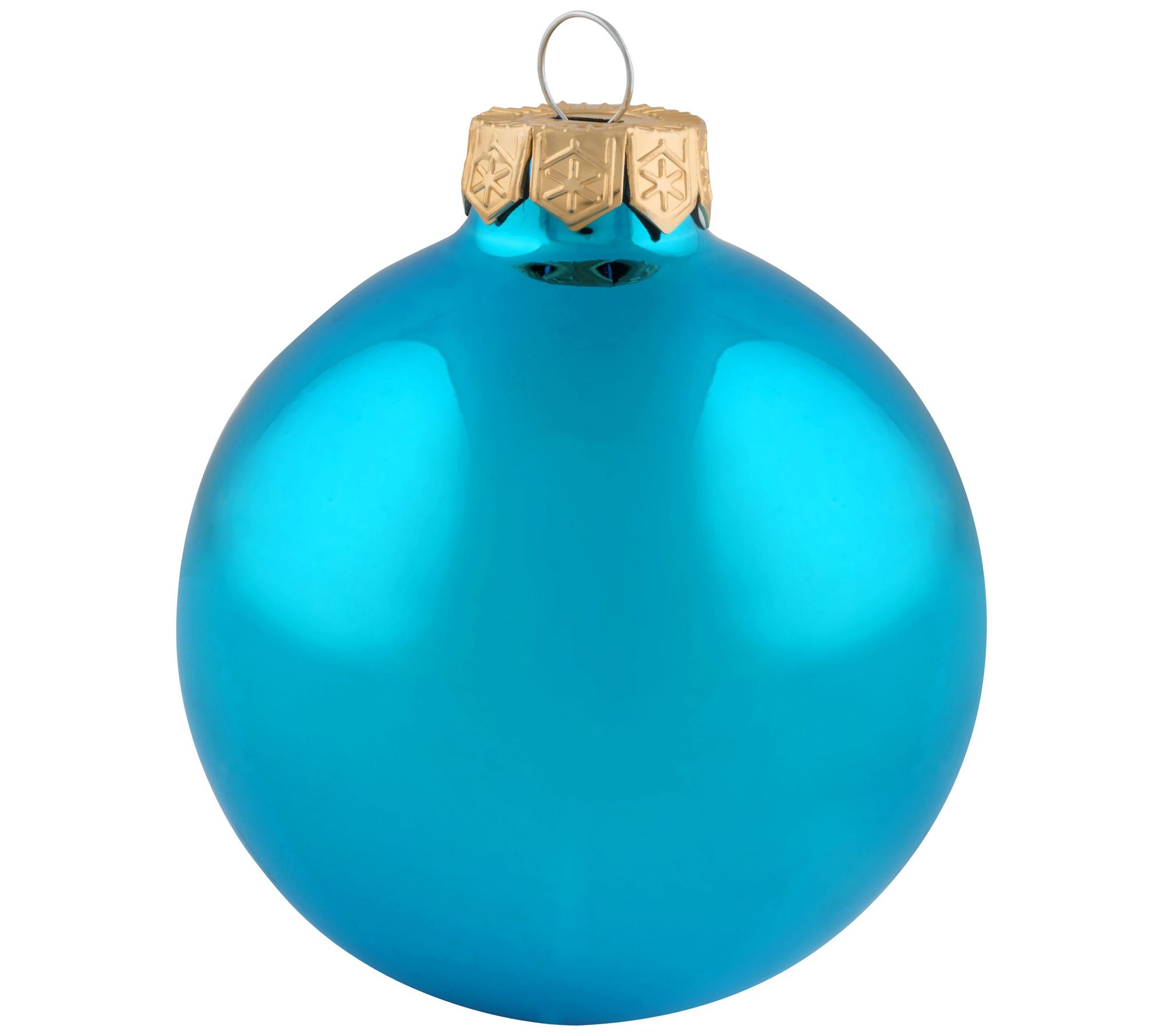 Whitehurst 12-Piece 2.75" Glass Ornaments withhiny Finish