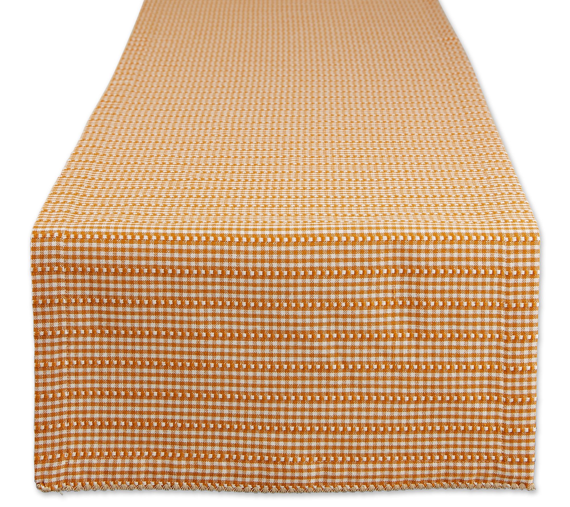 Design Imports Farmhouse Gingham Table Runner 1x72