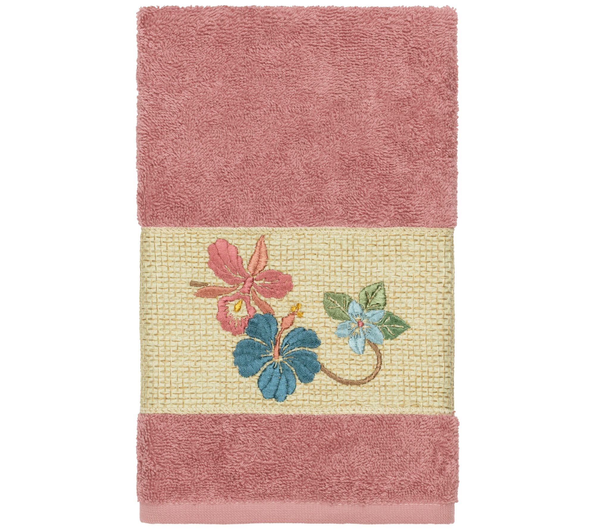 Linum Home Textiles Caroline Embellished Hand Towel