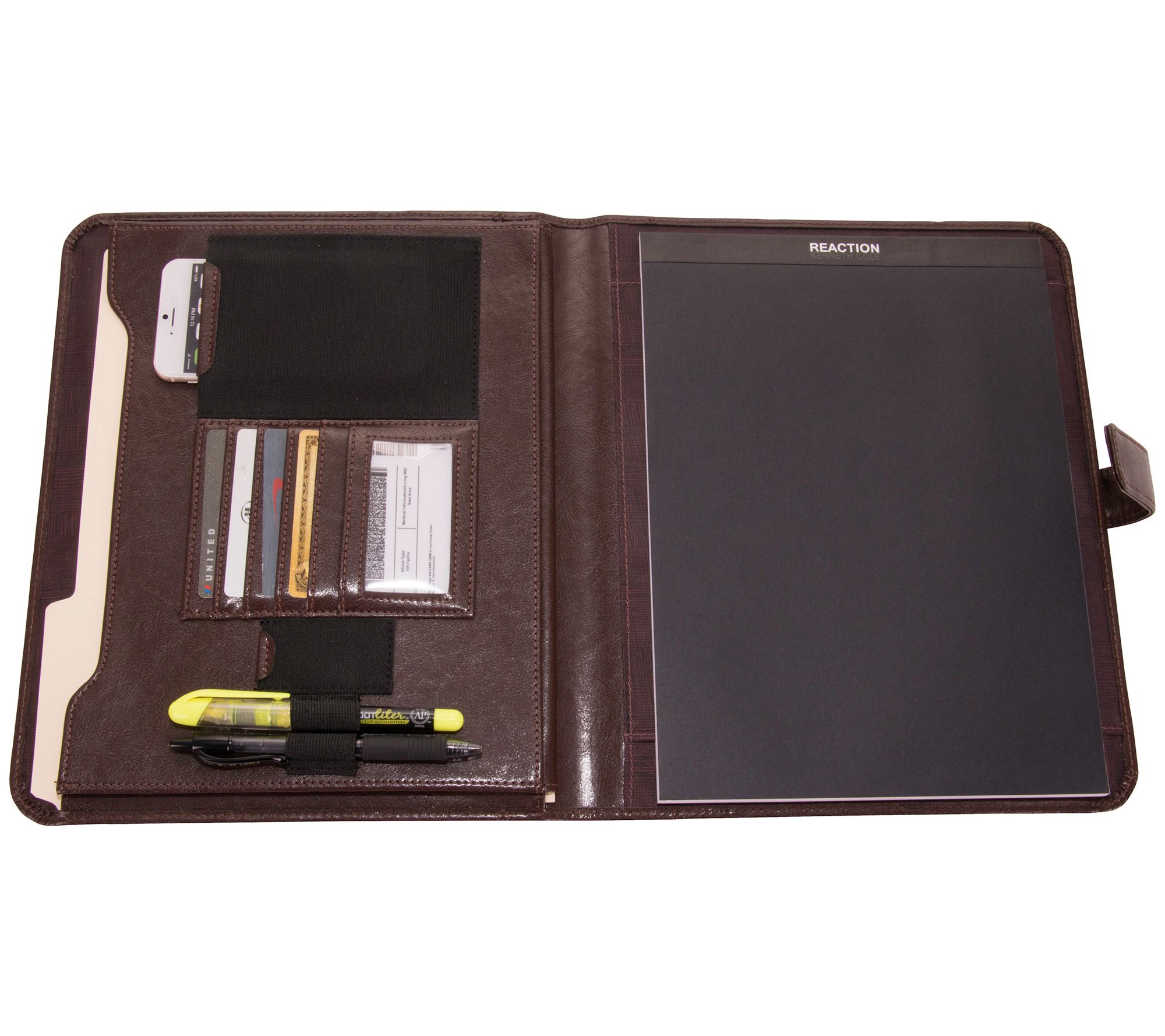 Cole Reaction 12" Padfolio Organizer Writing Pad