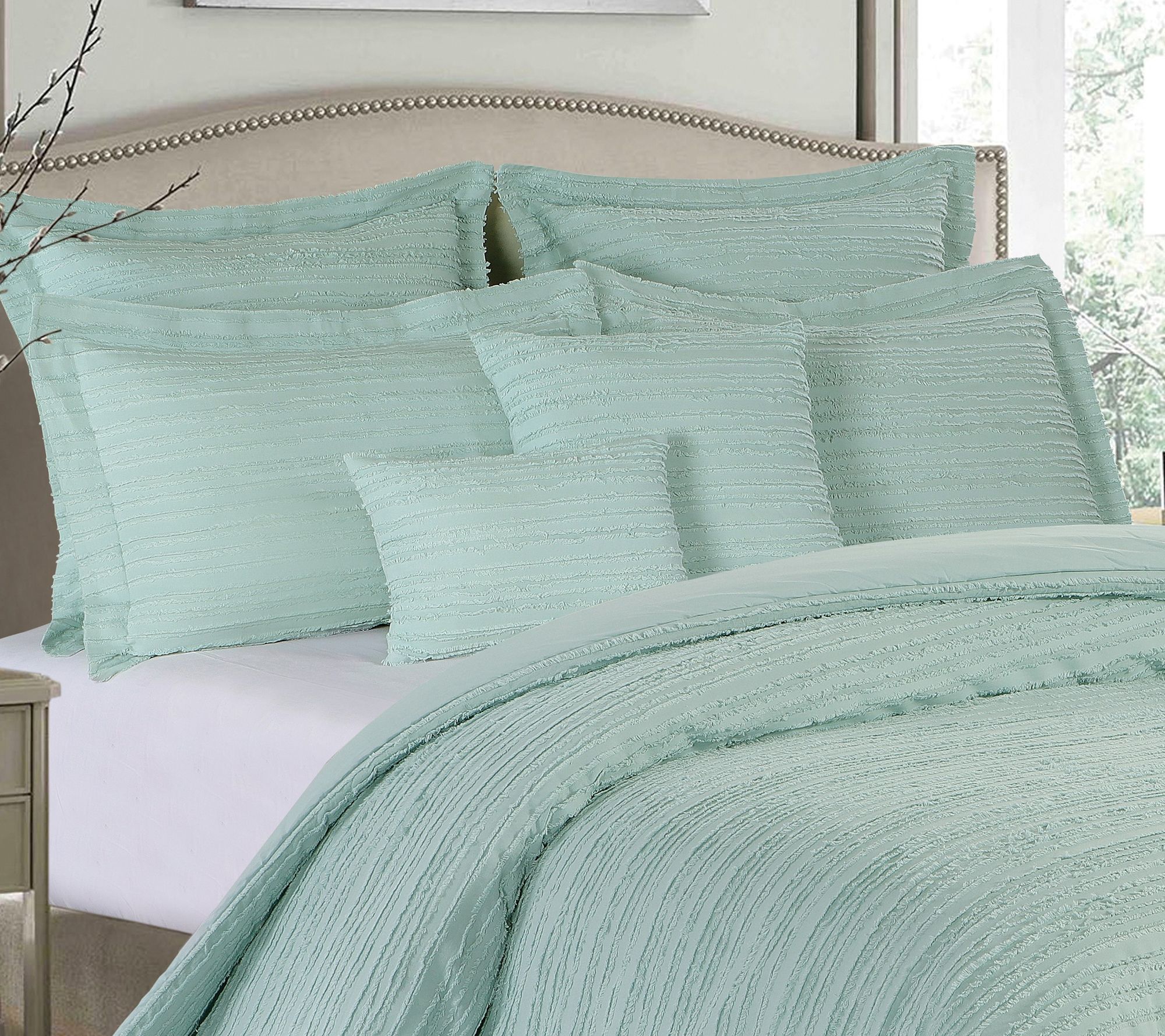 C&F Home 5pcs Sea Glass Comforter King Set - QVC.com