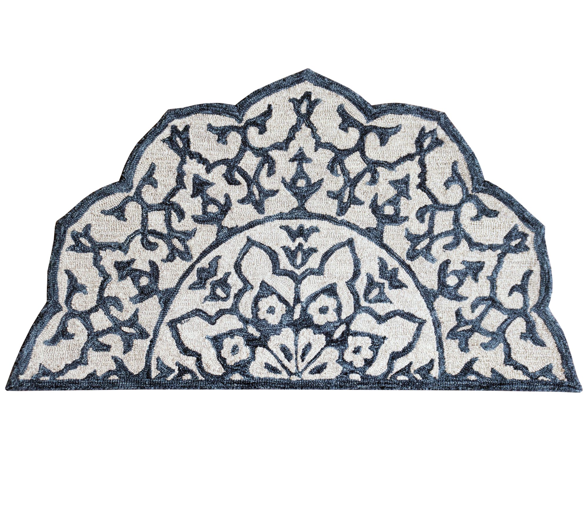 Ox Bay Modern Mosaic Medallion Hearth Rug 2'3"x 3'10"