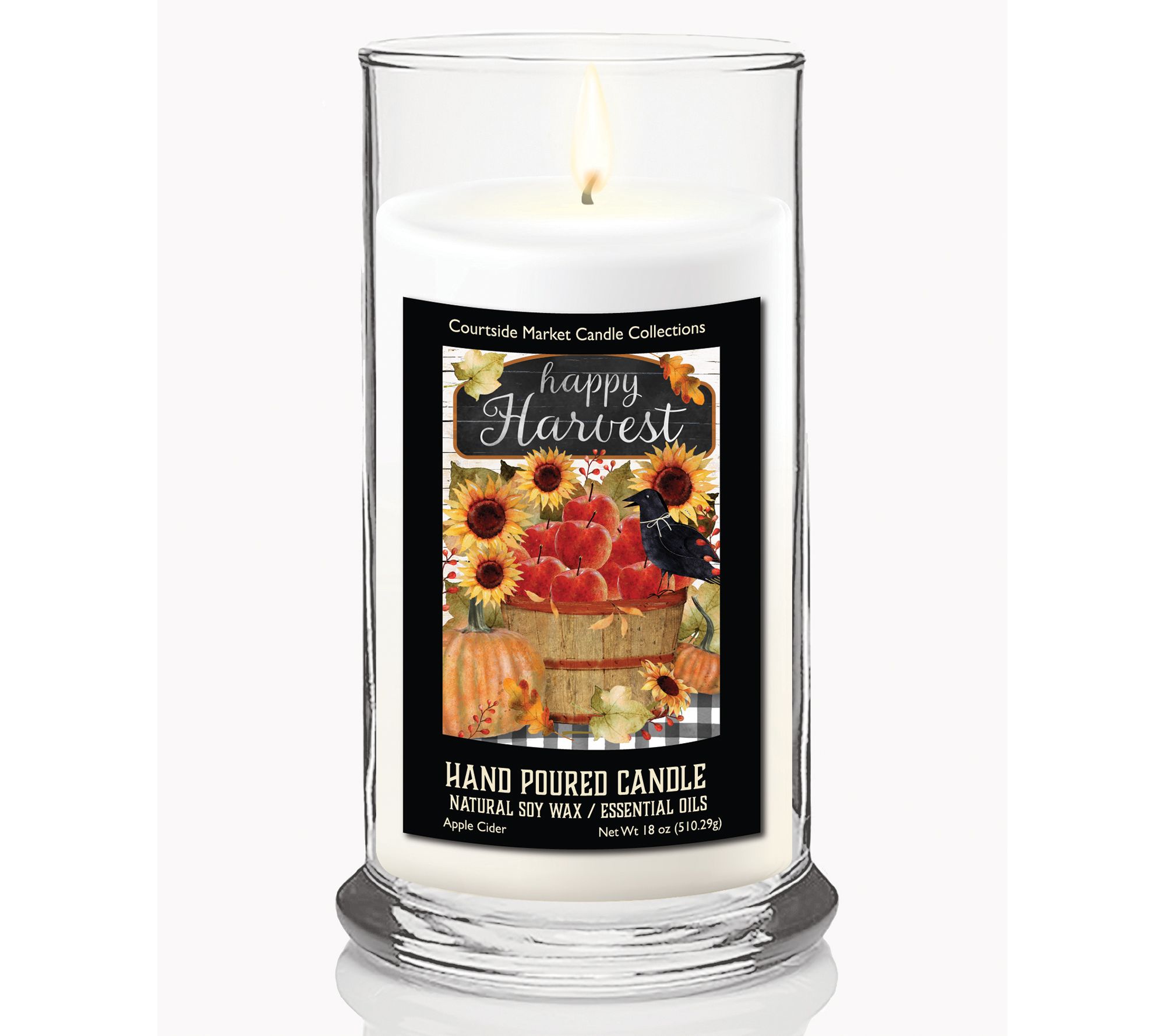 Courtside Market Happy Harvest 18-oz Status Candle Glass