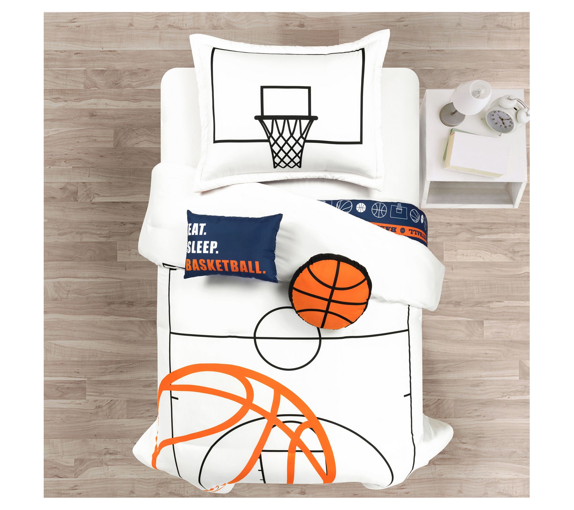Basketball Game Oversized Comforter 4-Pc Twin b y Lush Decor