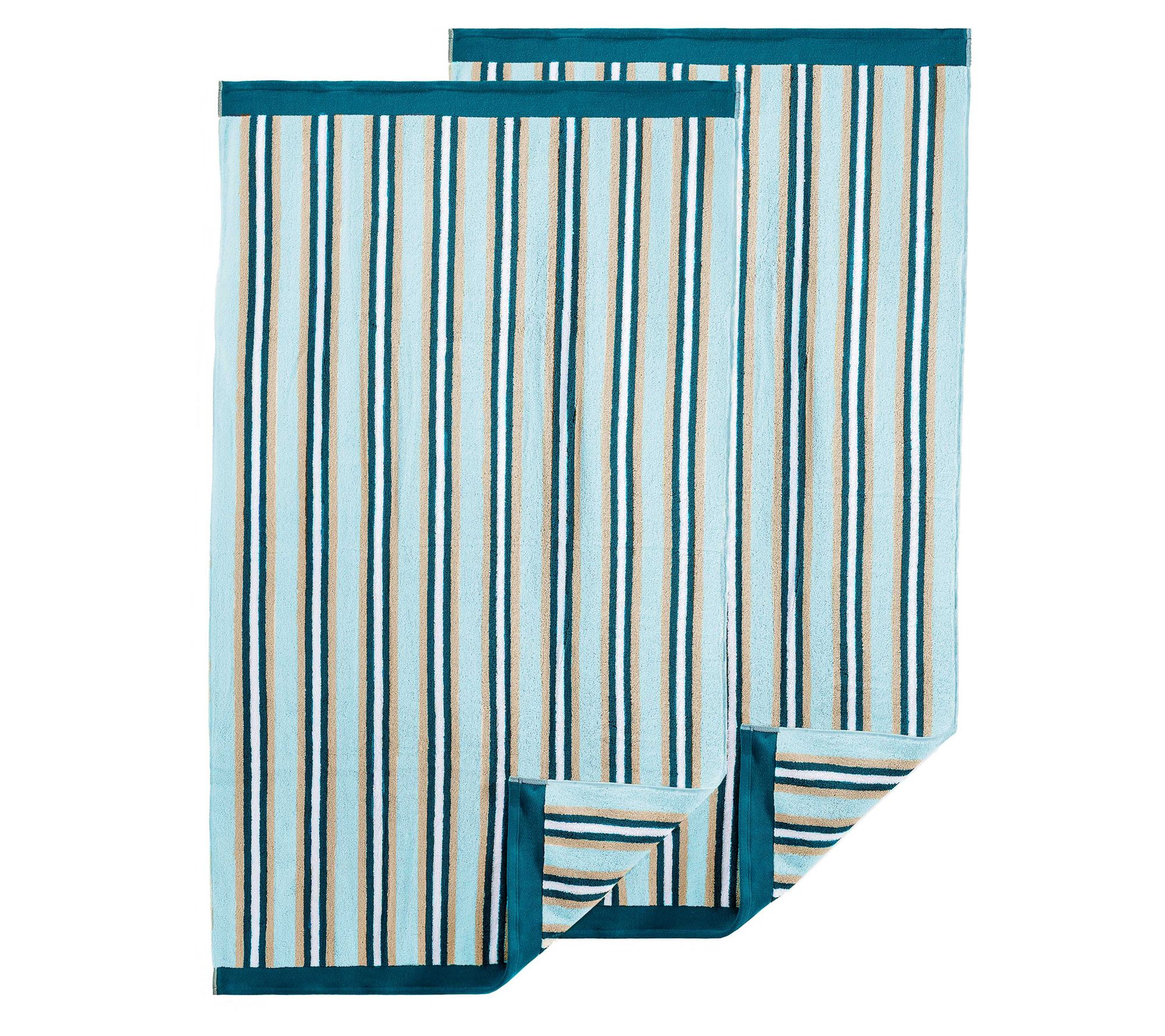 Superior Stripe Long Staple Combed Cotton Soft Bath Towel
