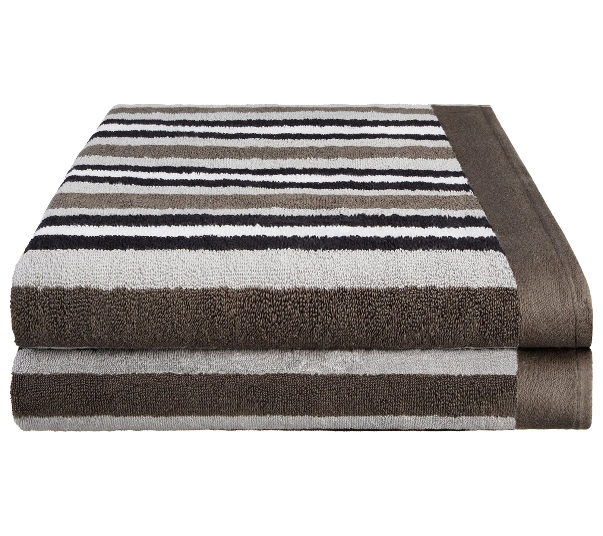 Superior Stripe Long Staple Combed Cotton Soft Bath Towel