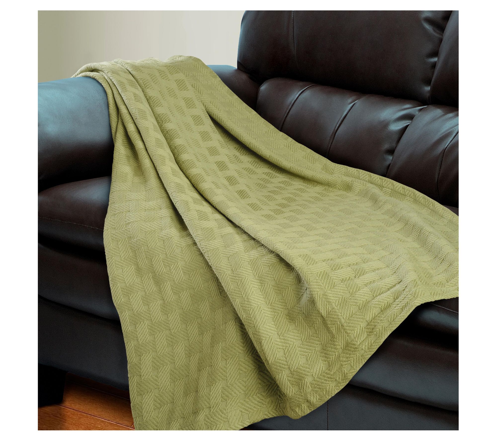 Superior Basketweave All-Season Cotton Blanket,California King