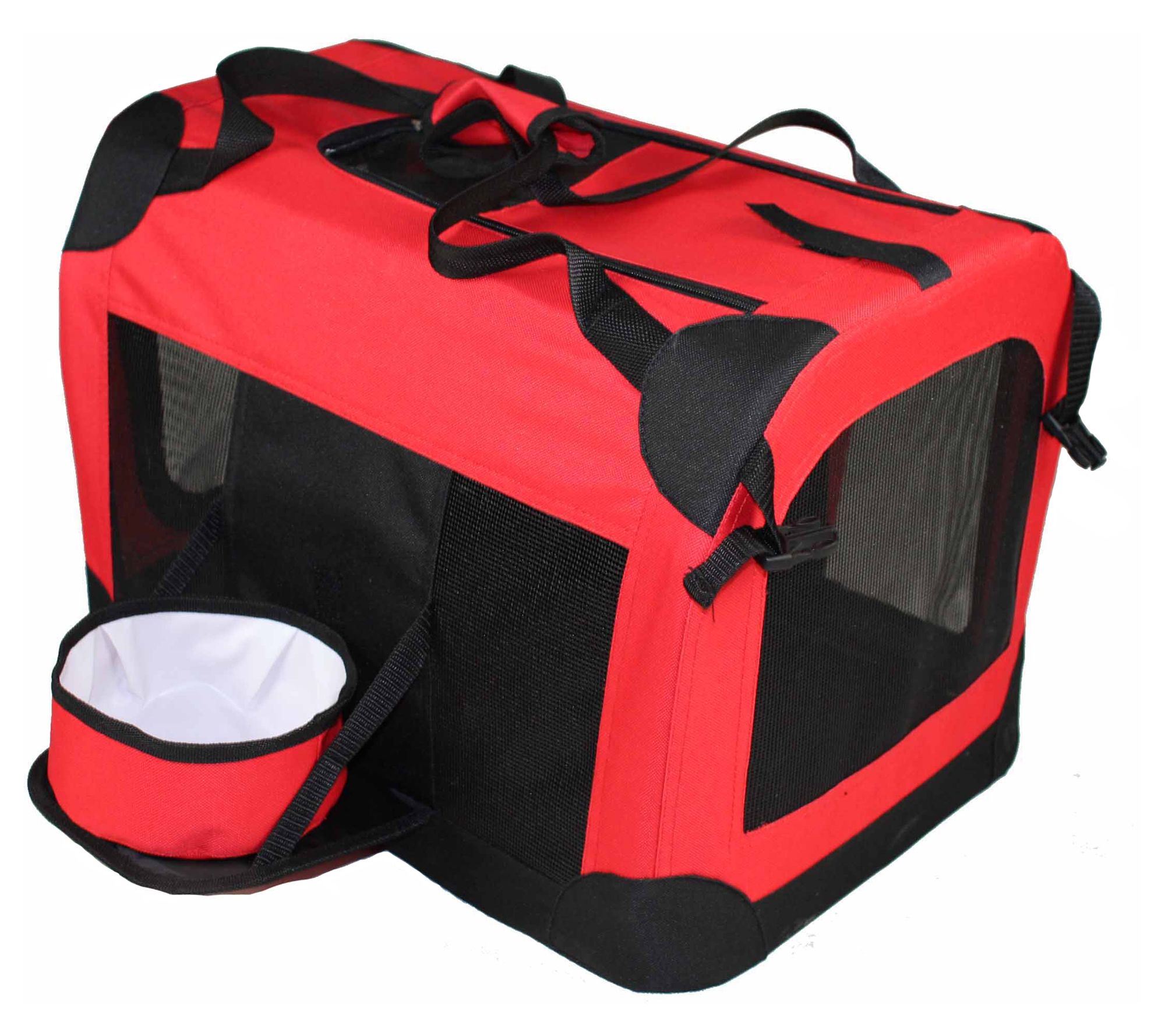 Pet Life Folding Deluxe 360 Vista View Pet Crate