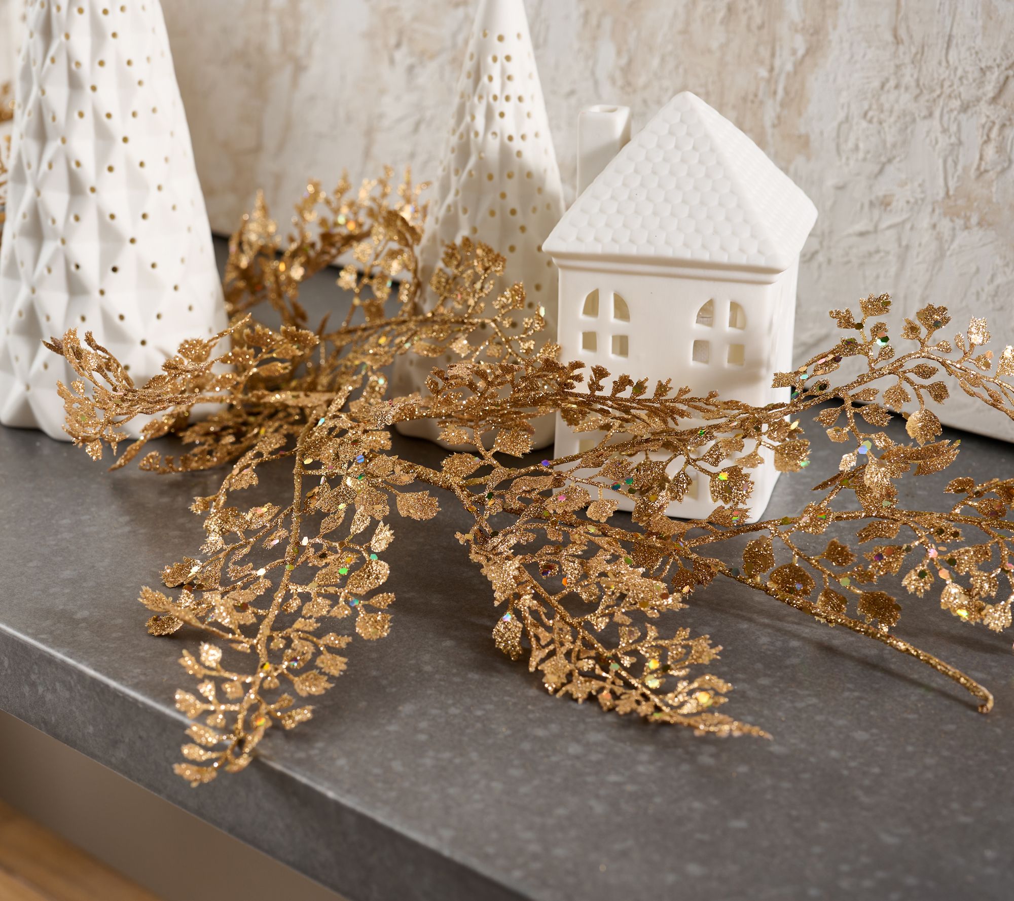 4' Glistening Maiden Hair Fern Garland by Valerie