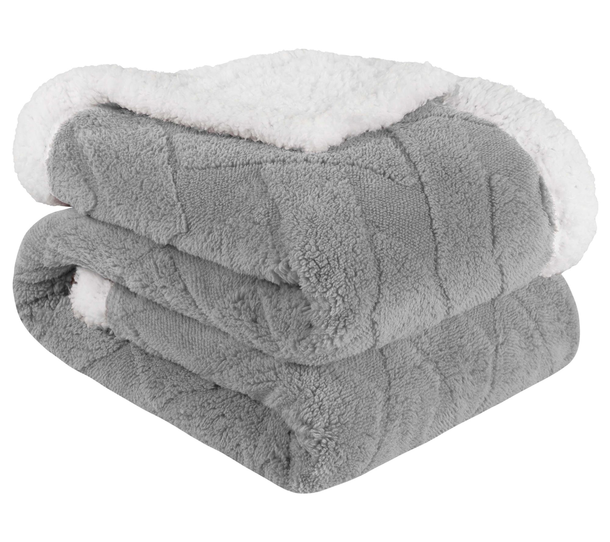 Superior Reversible Jacquard Fleece Blanket -Throw