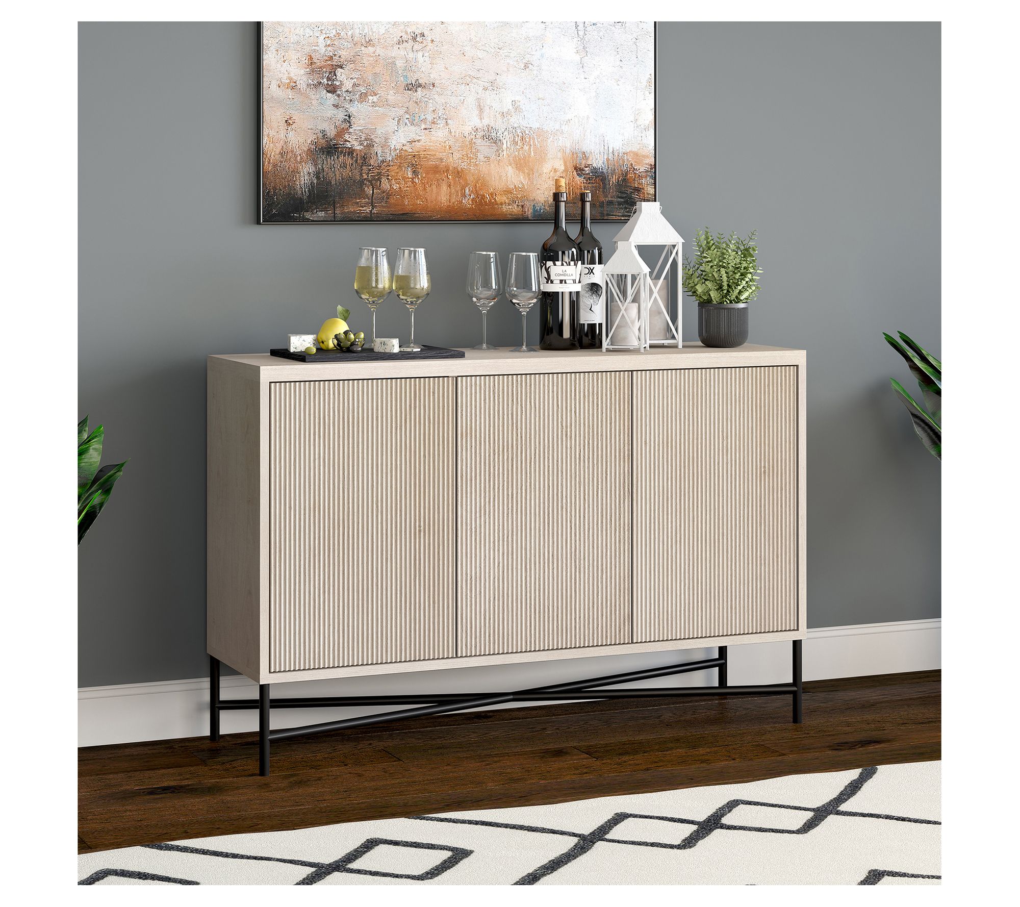 Hudson & Canal Brighton 48" Wi de Rectangular Buffet Table