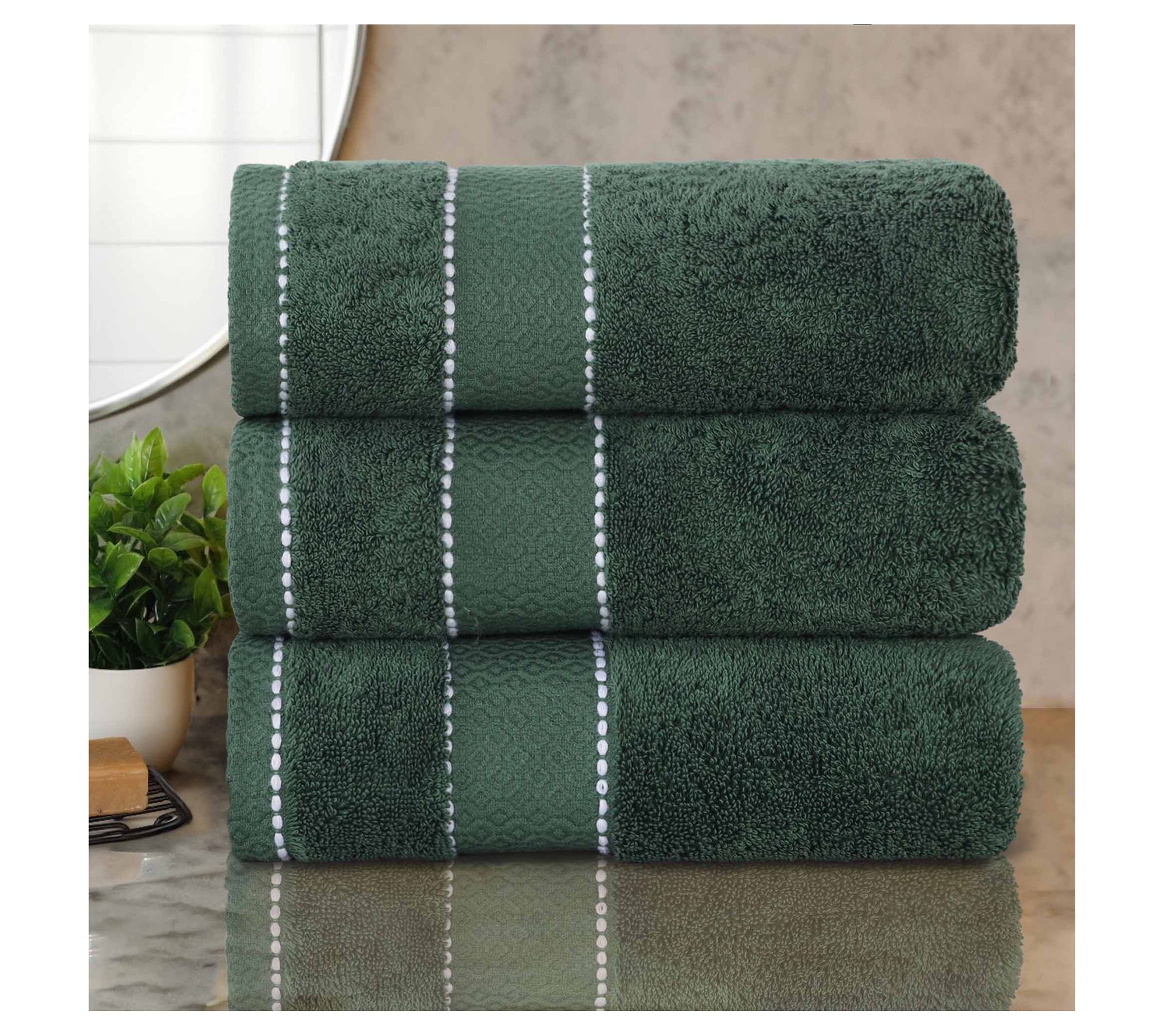 Superior Niles Egyptian Giza Cotton Ultra-Plush3PC Bath Towel